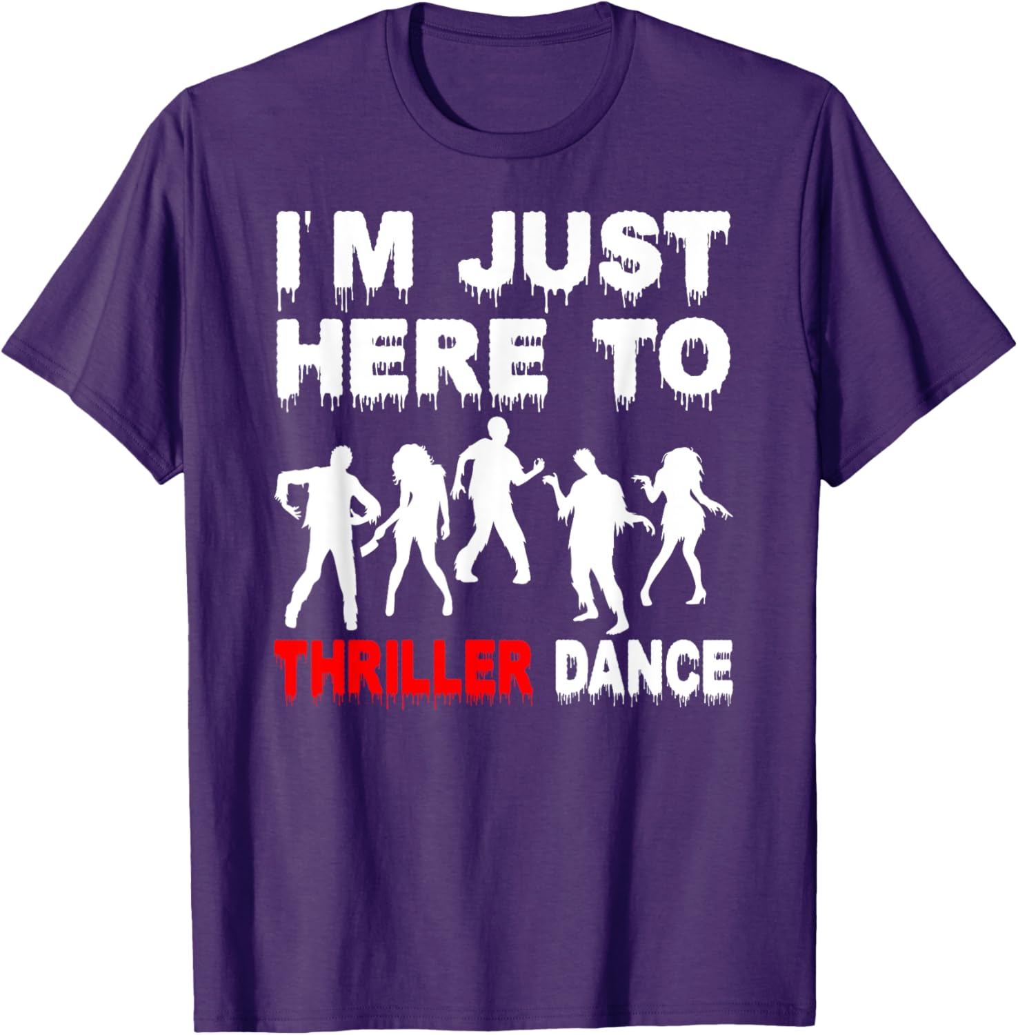 Funny Zombie Thriller Dance T-Shirt for Halloween Fun and Festivities - 18