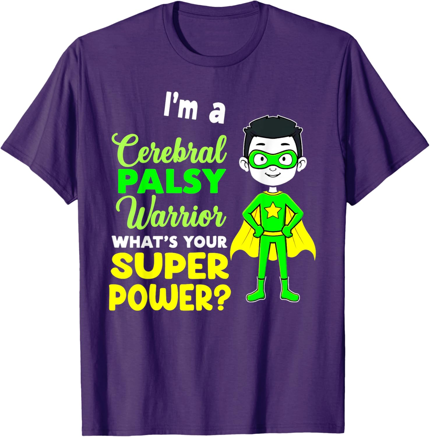 Kids Cerebral Palsy Warrior T-Shirt for Awareness and Support - 5