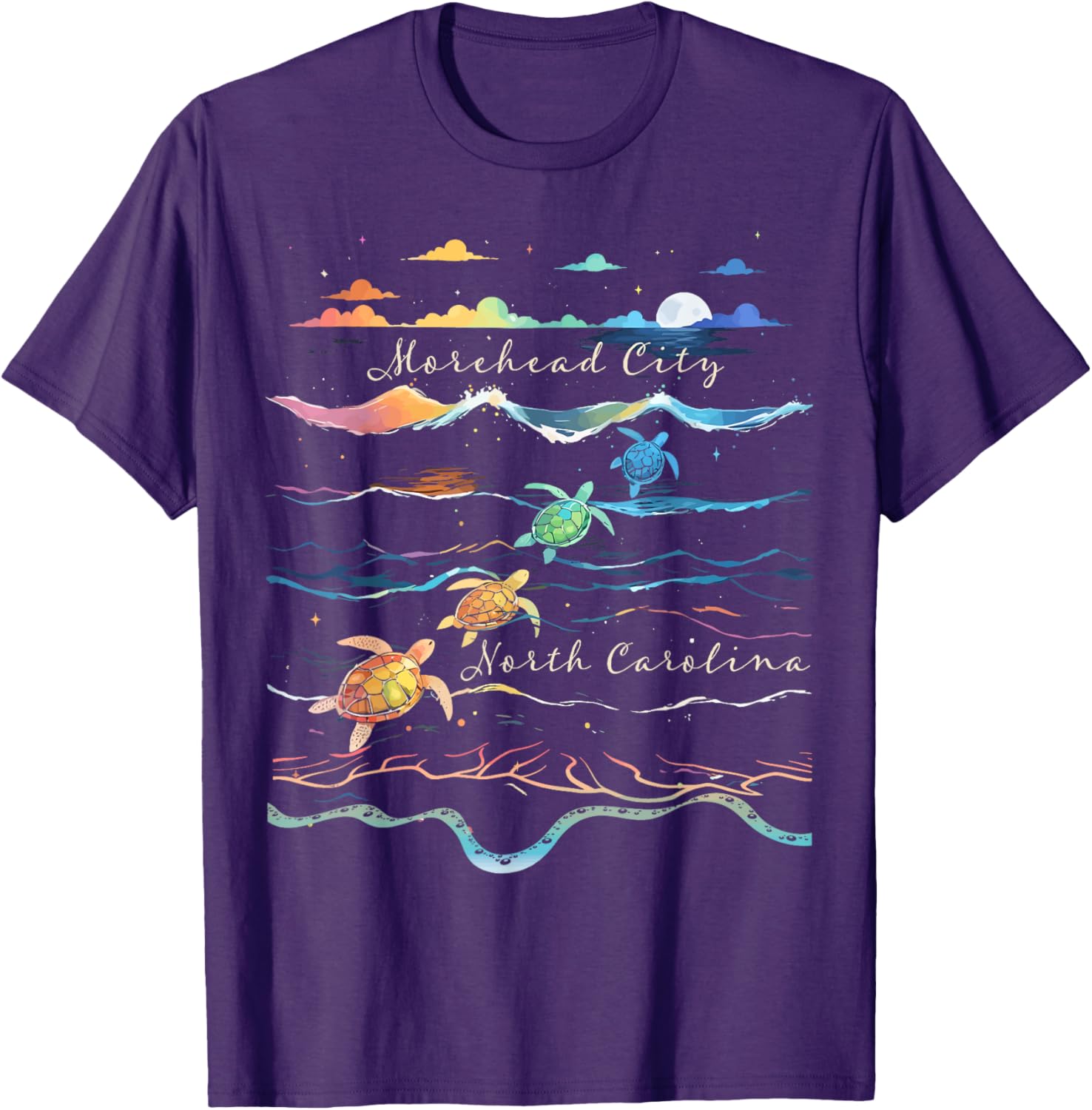 Morehead City NC Sea Turtle Beach Lover T-Shirt for Ocean Enthusiasts - 2
