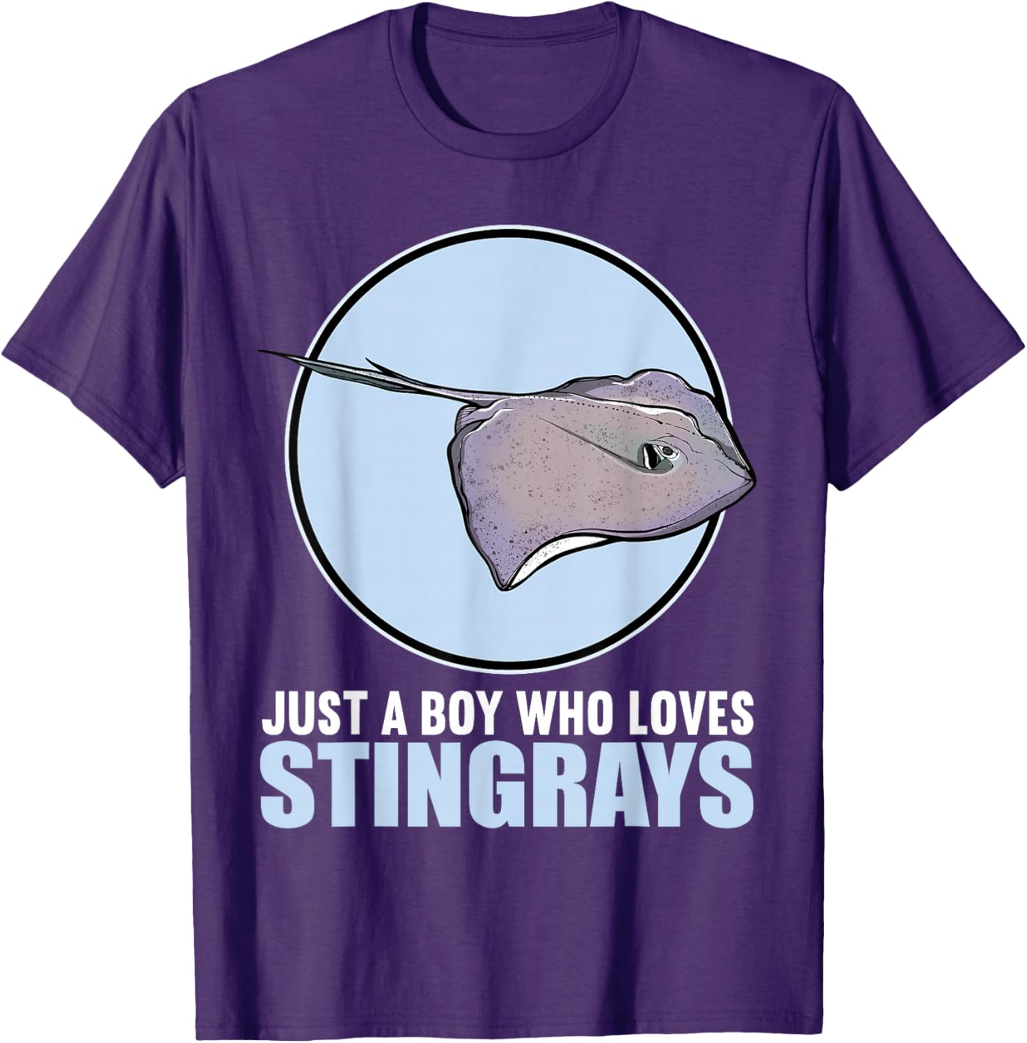 Just a Boy Who Loves Stingrays Cute Stingray T-Shirt for Kids - 11
