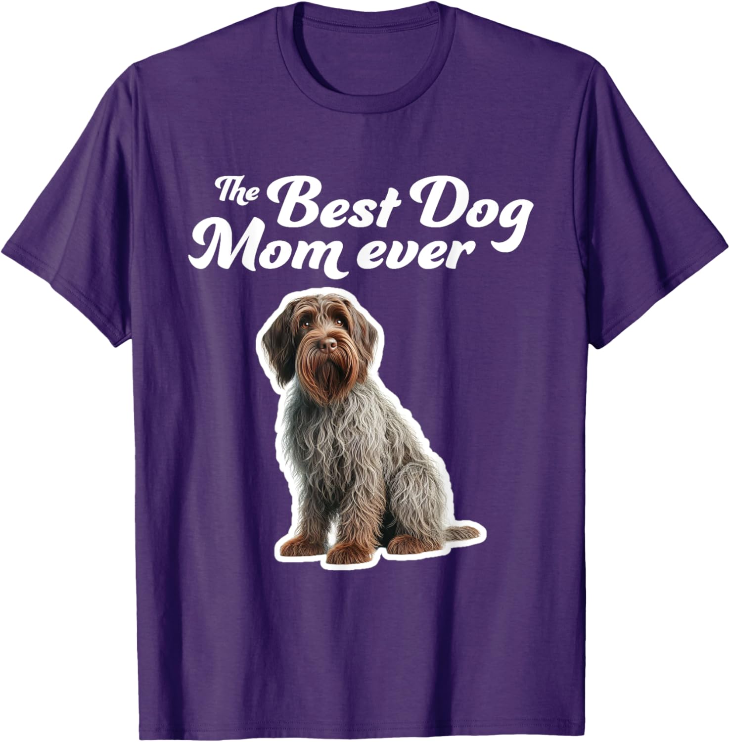 Best Dog Mom Ever T-Shirt for Wirehaired Pointing Griffon Lovers - 21