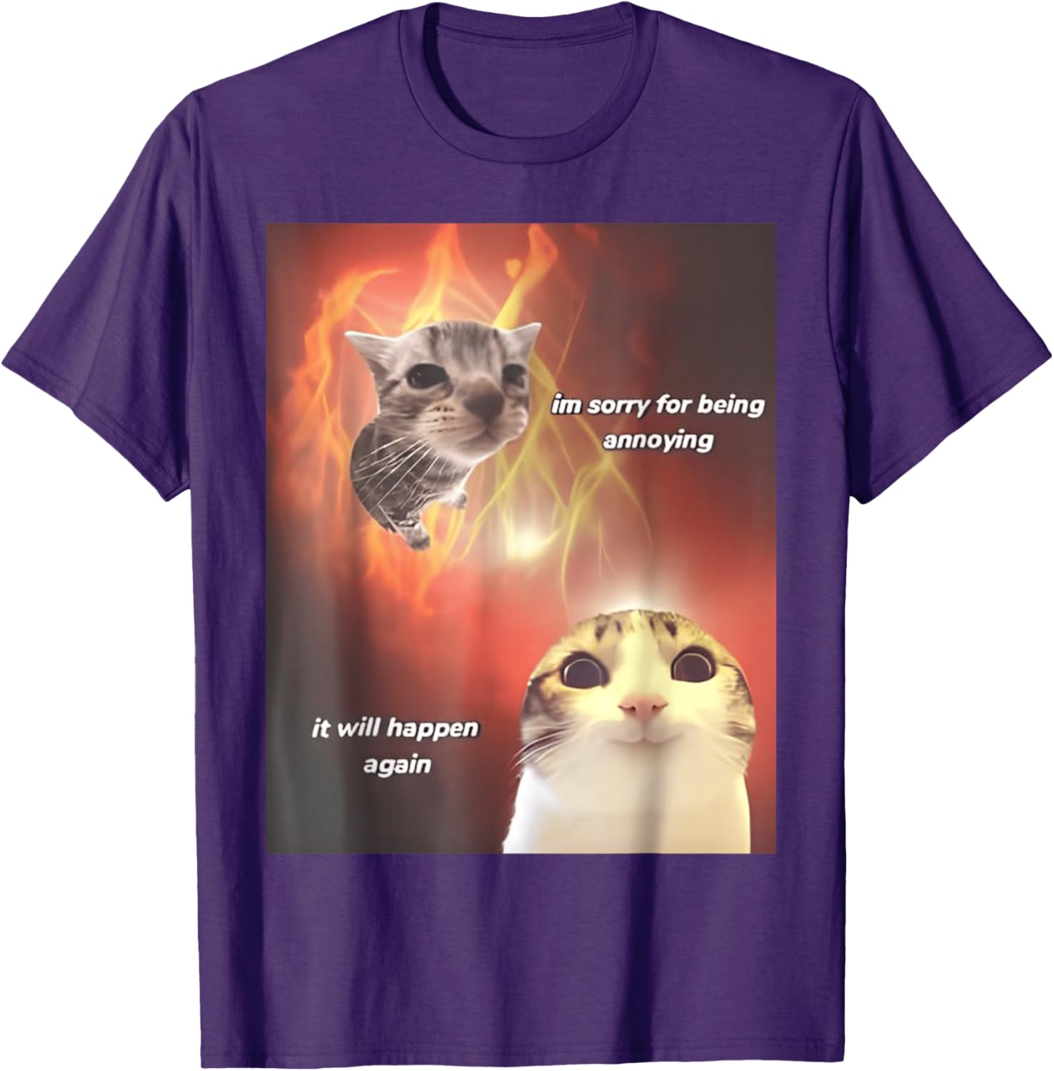 I'm Sorry For Being Annoying Cat T-Shirt for All Ages and Genders - 8