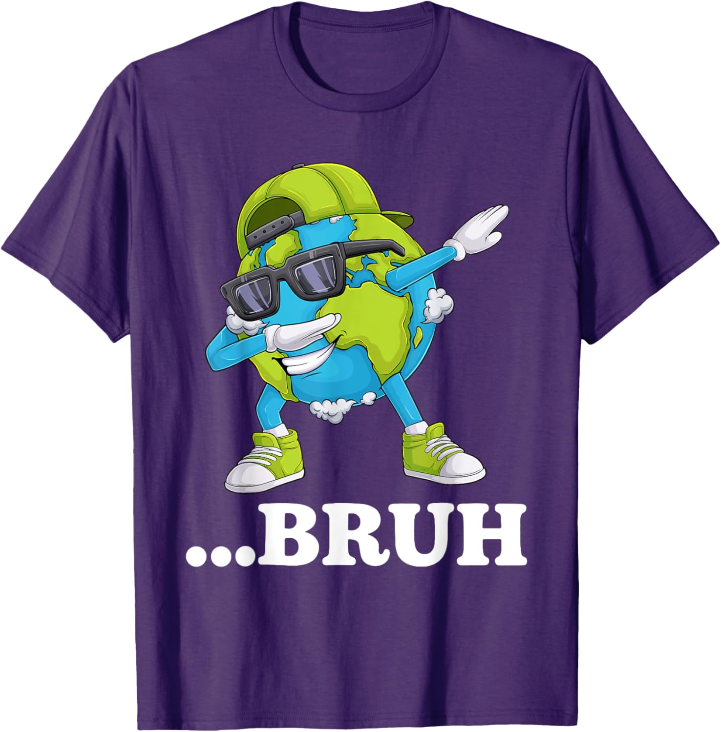 Funny Bruh Dabbing Earth Day T-Shirt for Kids and Men - Cool Gift Idea - 12