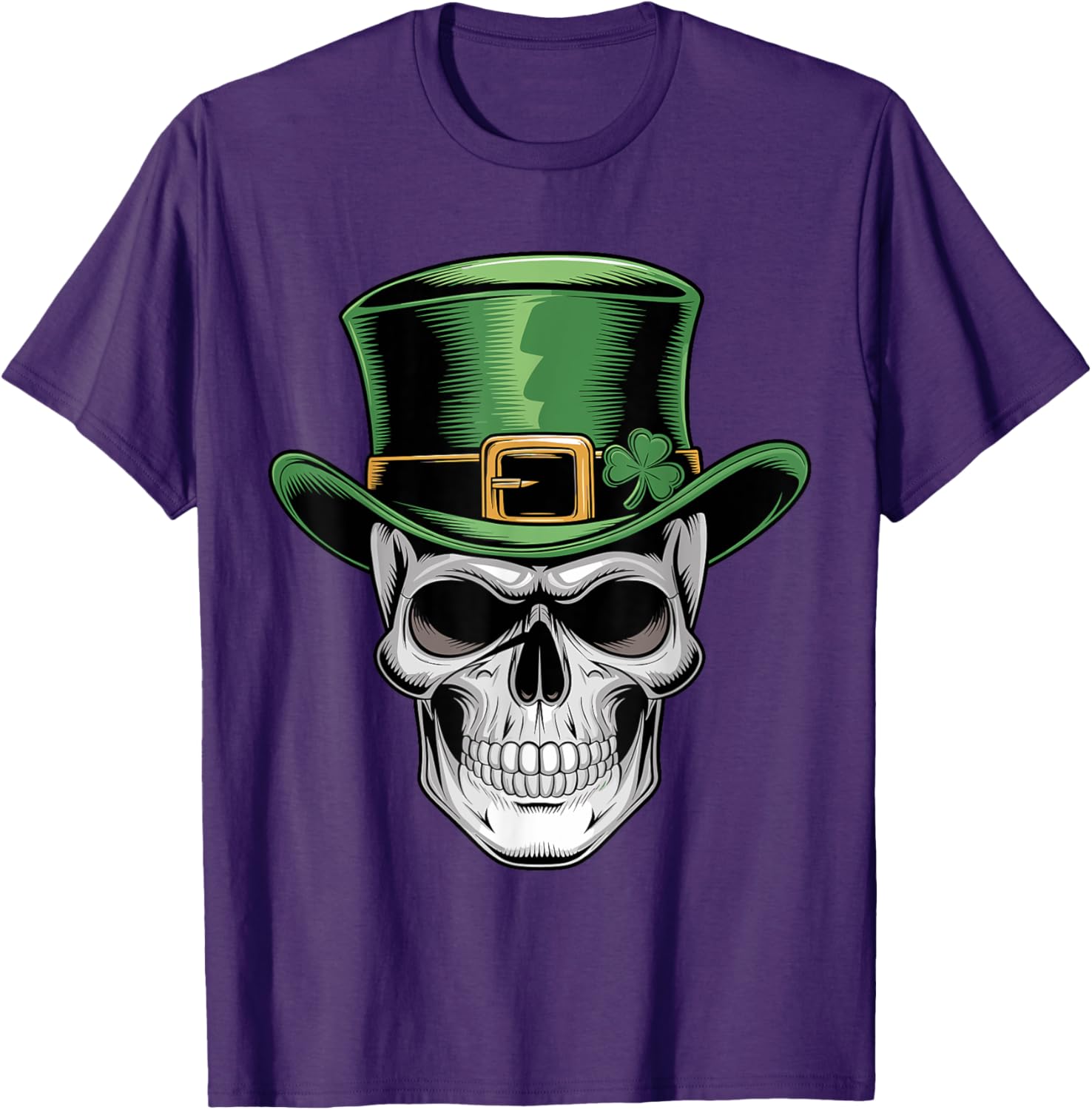 Skull St. Patrick's Day Irish Shamrock T-Shirt for Lucky Celebrations - 14