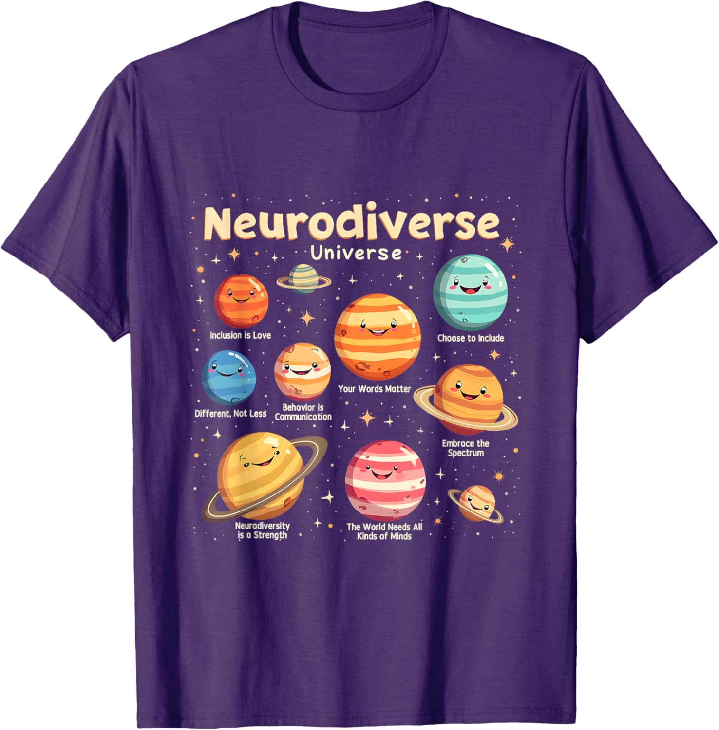 Neurodiverse Universe Autism Awareness T-Shirt - Celebrate Diversity in Style - 15