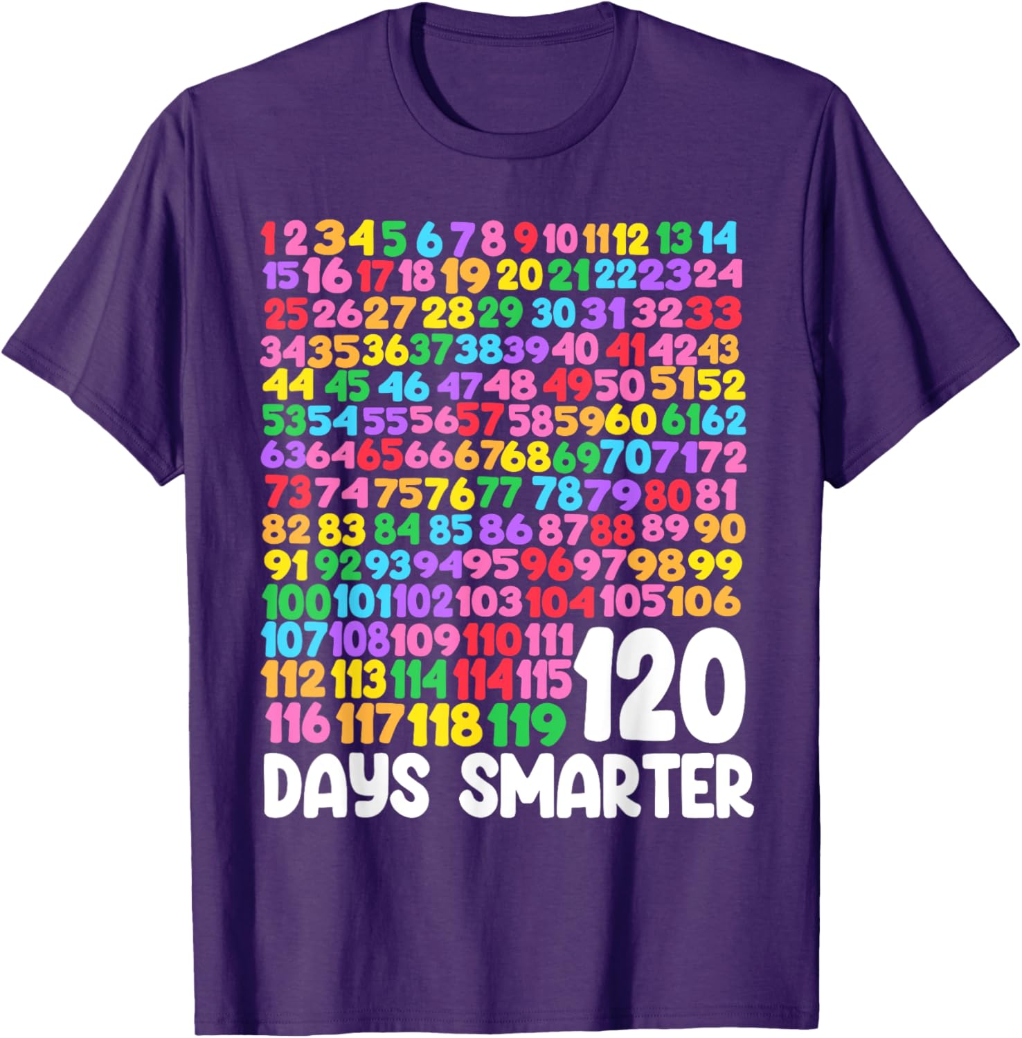 120 Days Smarter School Math T-Shirt Perfect for Students and Teachers - 13