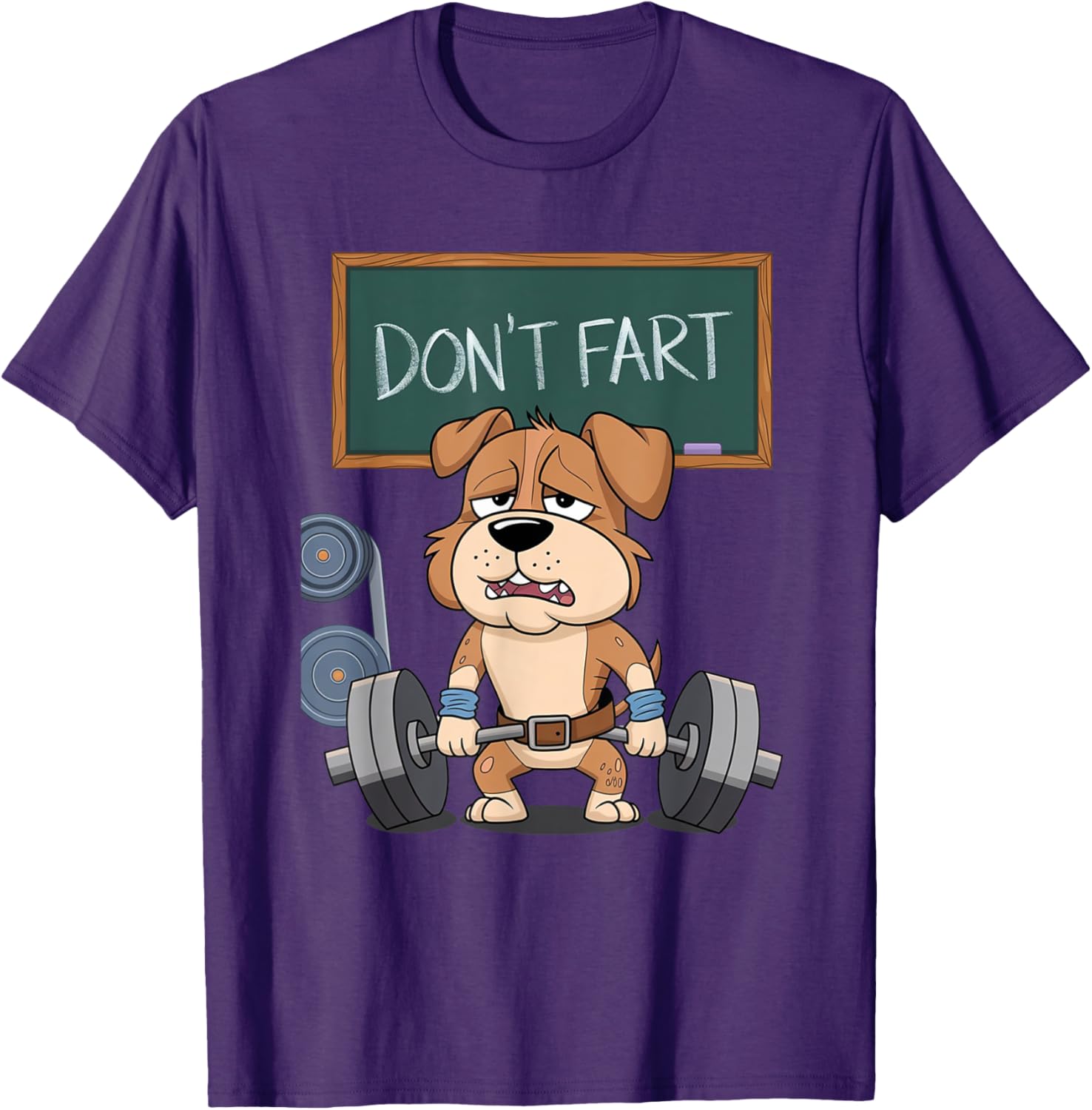 Funny Dog Don't Fart Gym Workout Tee for Men and Women Fitness Lovers - 14