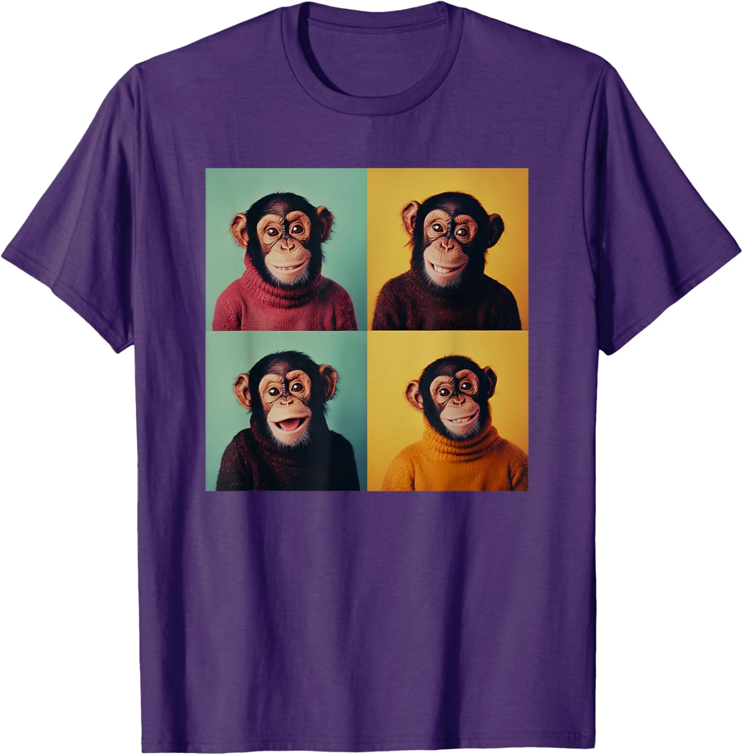 Funny Monkey Chimp T-Shirt for Animal Lovers - Awkward Photoshoot Design - 20