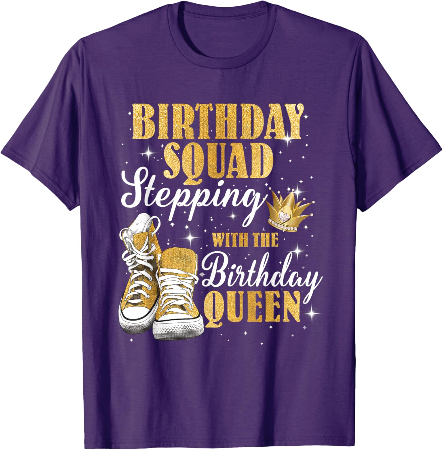 Birthday Queen T-Shirt with Diamond Crown for Celebrating in Style - 12
