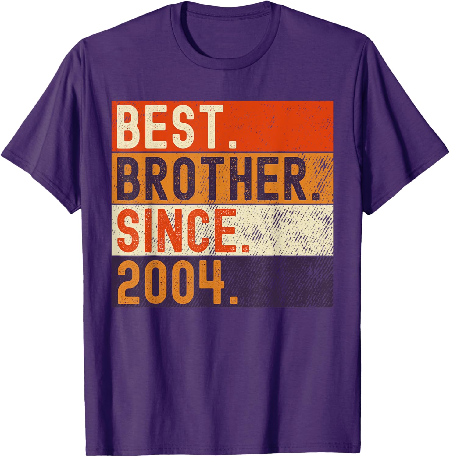 Vintage Best Brother Since 2004 Birthday T-Shirt for Family Celebrations - 21