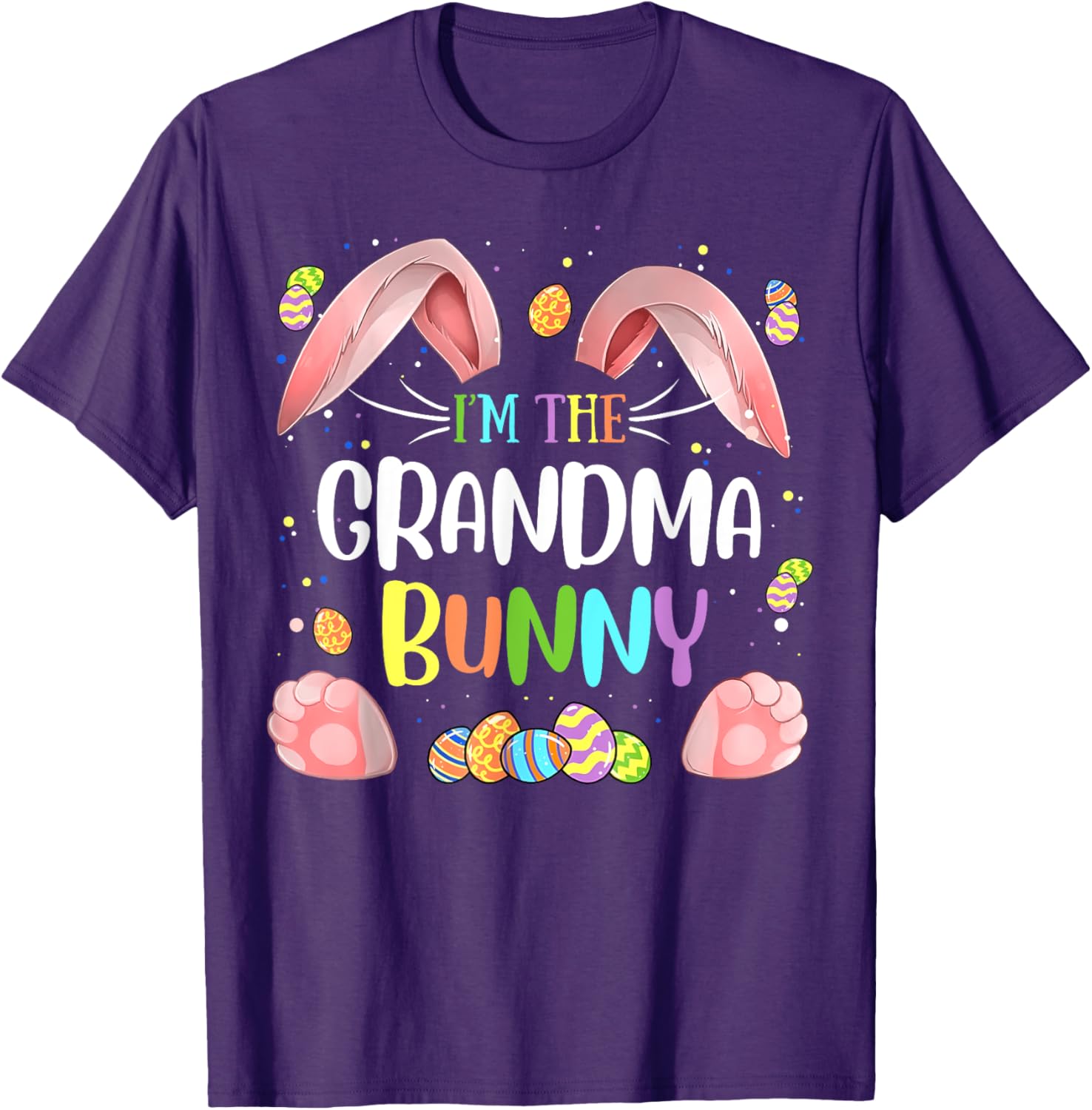 Cute Grandma Bunny Matching Family Easter T-Shirt for Holiday Fun - 2