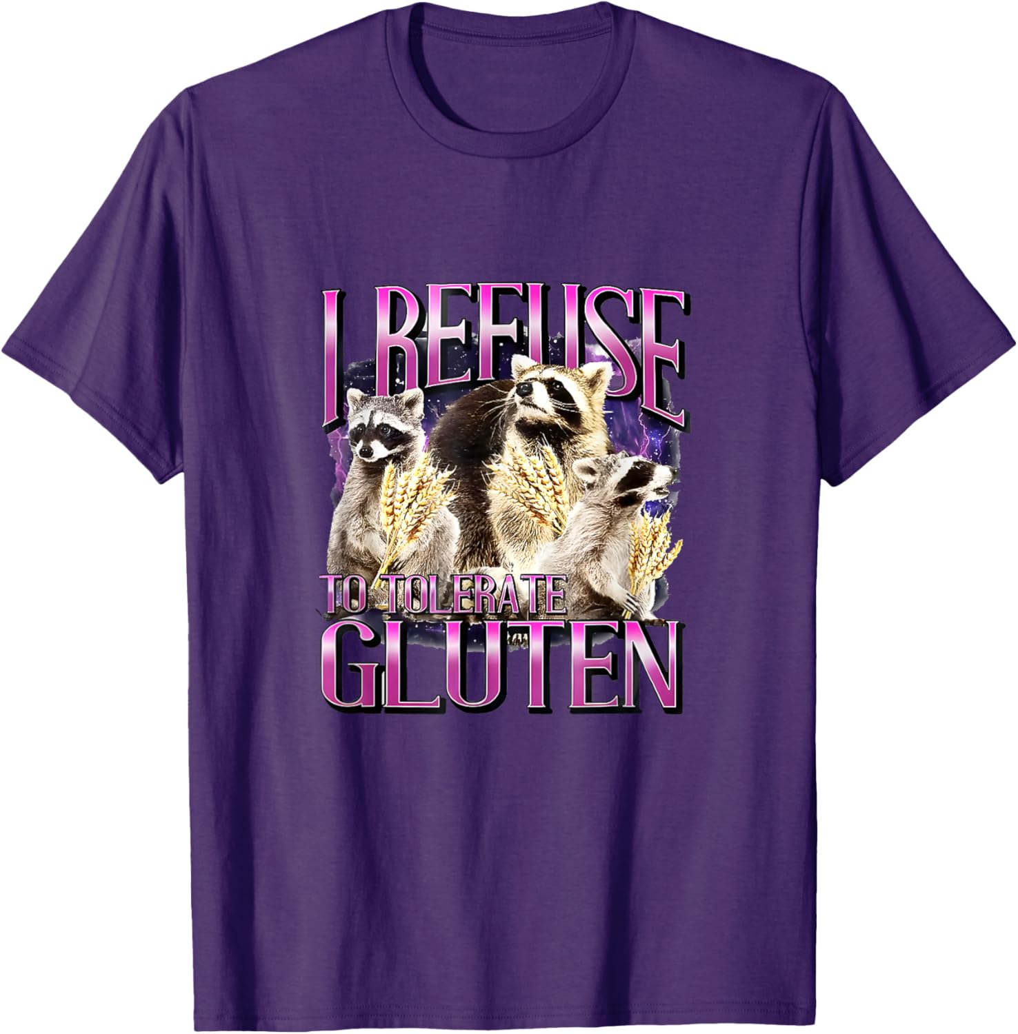 I Refuse To Tolerate Gluten T-Shirt Fun Gluten-Free Apparel - 1