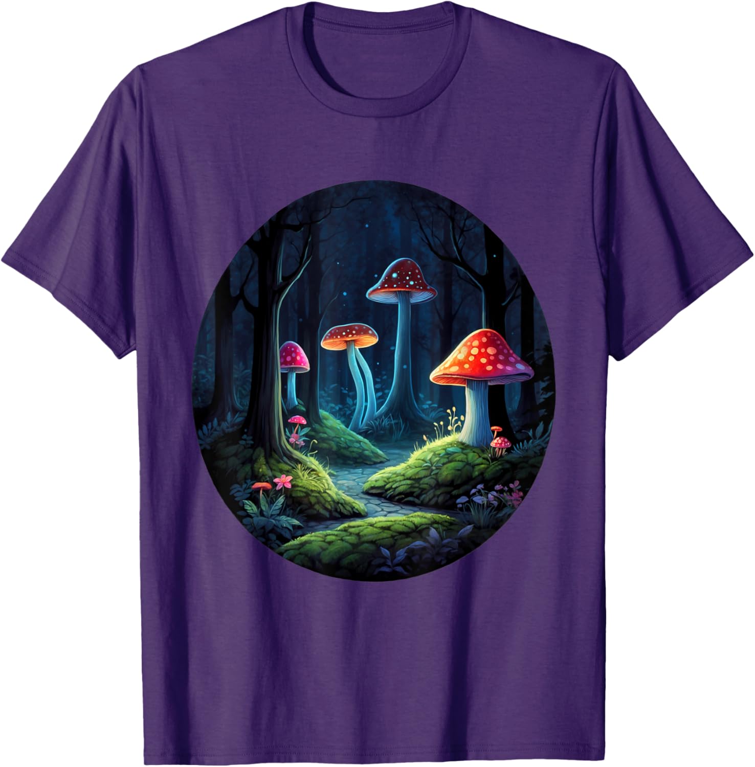 Magical Forest Mushrooms Kids T-Shirt | Whimsical Enchanting Design - 15
