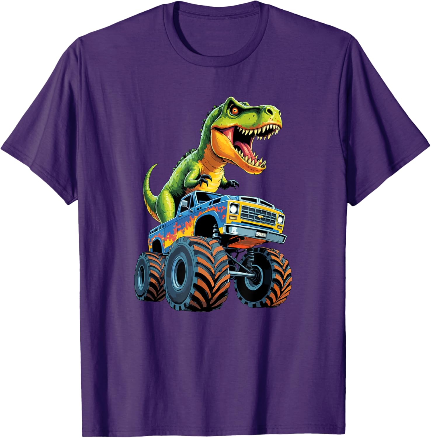 Monster Truck Dinosaur Birthday Party T-Shirt for Boys - Fun & Exciting! - 23
