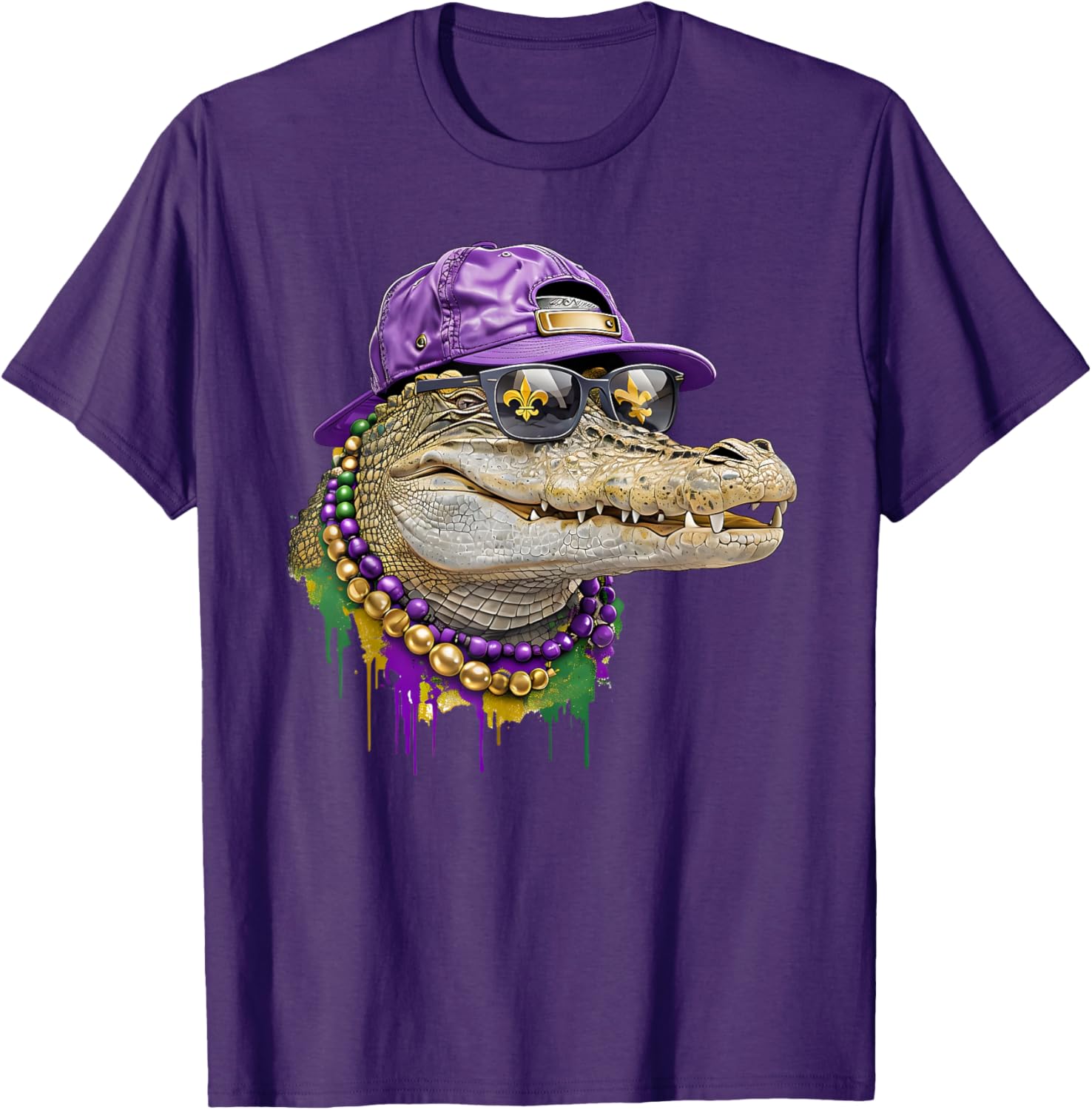 Mardigator Alligator Costume T-Shirt for Mardi Gras Fun for Everyone - 5