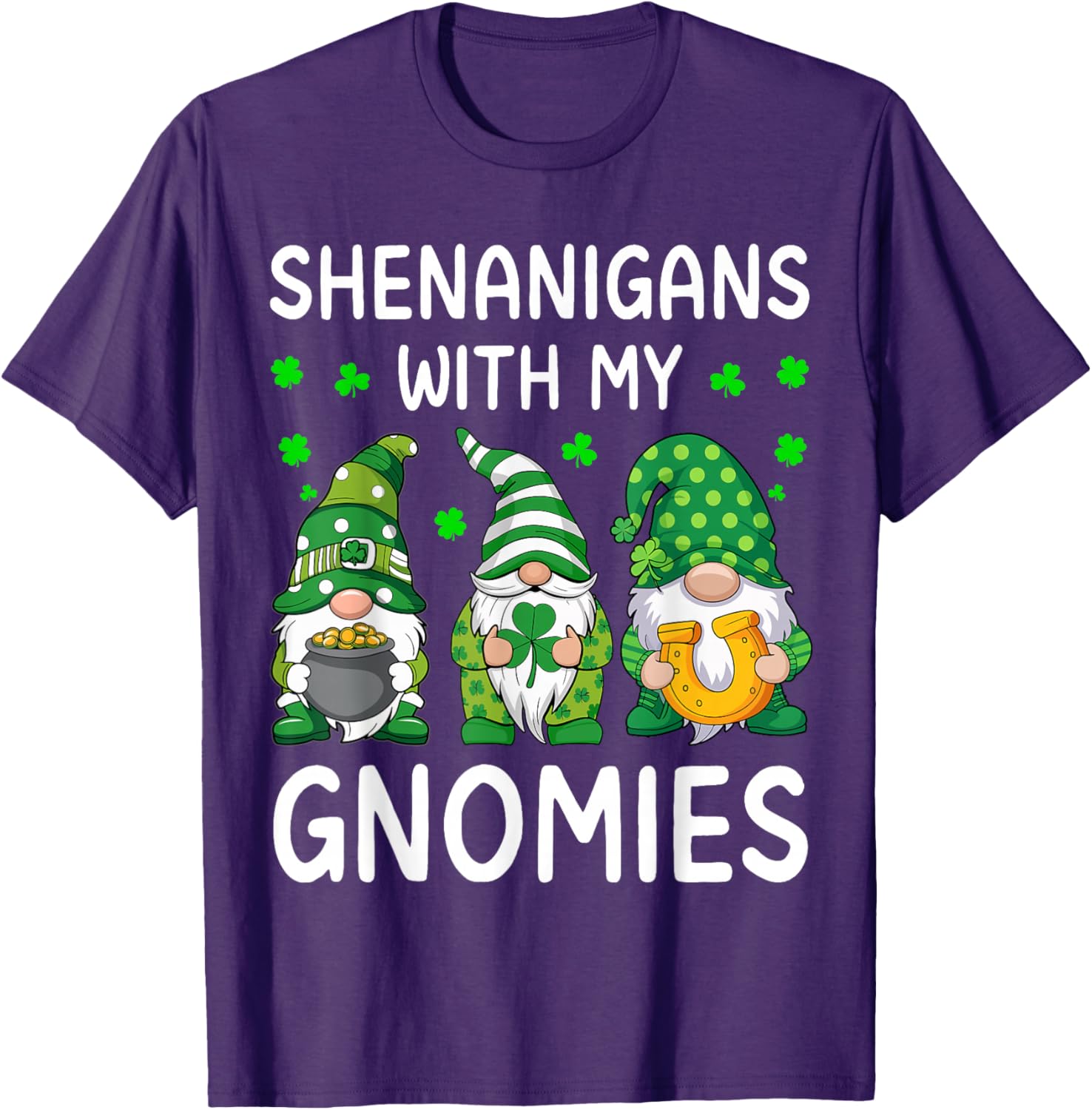 Shenanigans With My Gnomies St Patricks Day Gnome T-Shirt for Fun Celebrations - 9