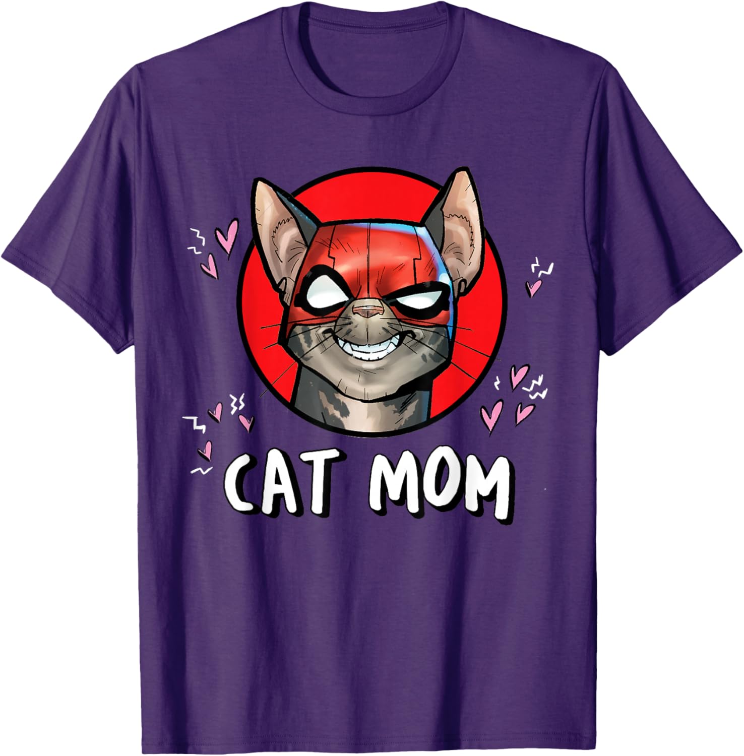 Funny Deadpool Catpool T-Shirt for Cat Moms - Marvel Super Heroes Pet Apparel - 16