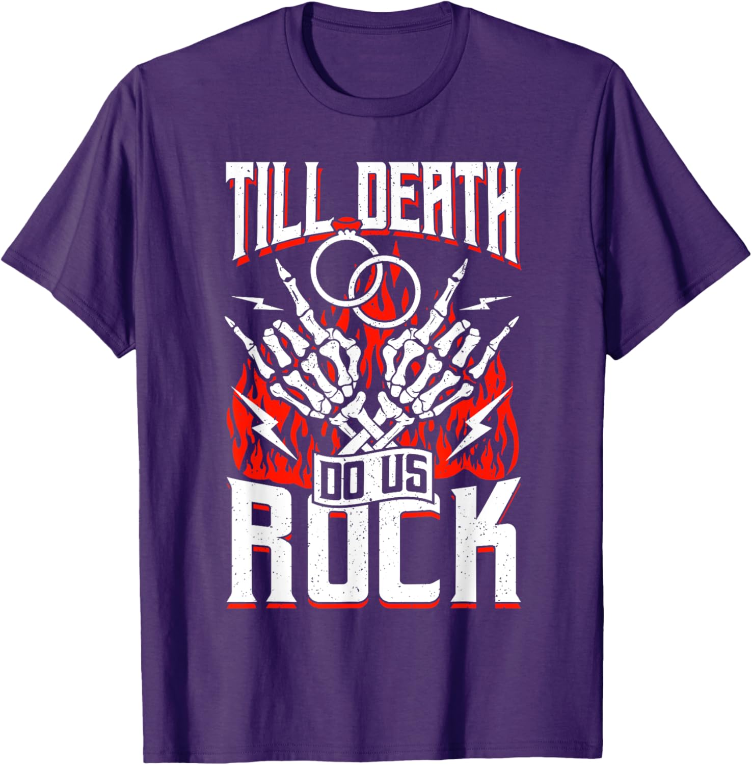 Rock N Roll Bride Guitar Wedding Theme T-Shirt for Fun Weddings - 5