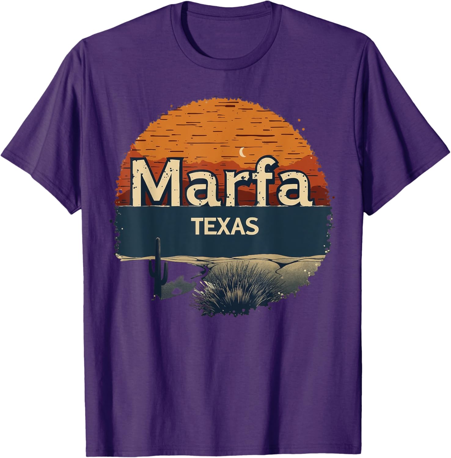 Marfa Texas Desert Sunset Graphic Tee - Stylish Casual Wear for All - 10