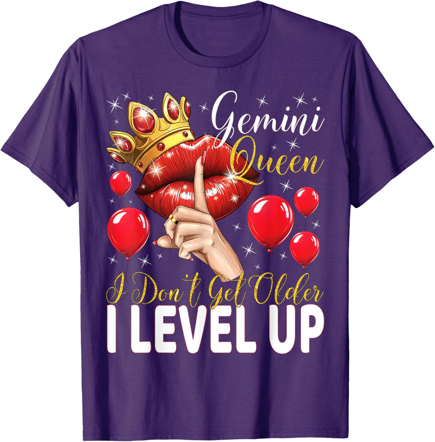 Gemini Queen Level Up Birthday T-Shirt for Fun Celebrations - 15
