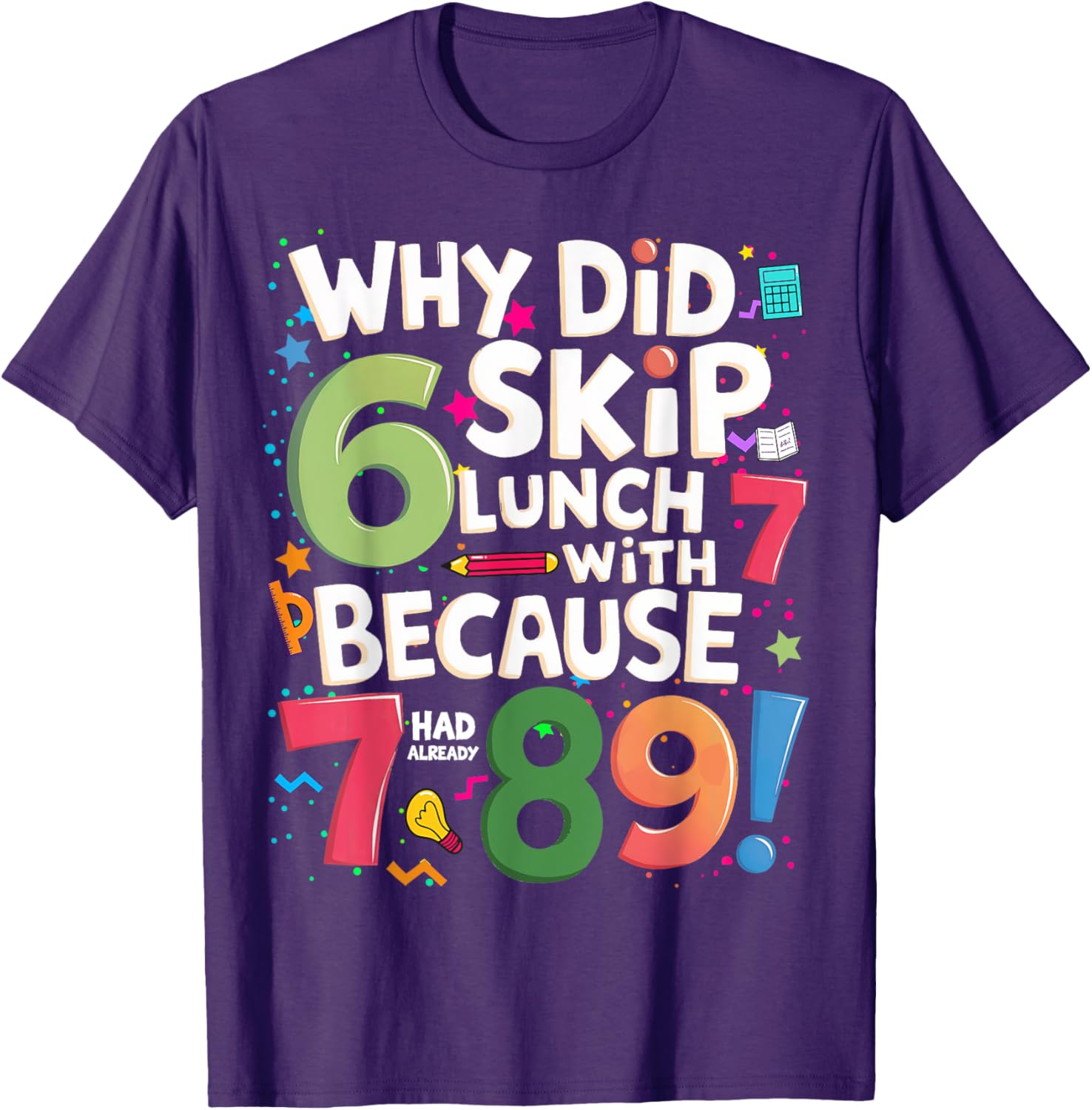 Kids Math Day T-Shirt with Fun Number Design for Fancy Dress Events - 1