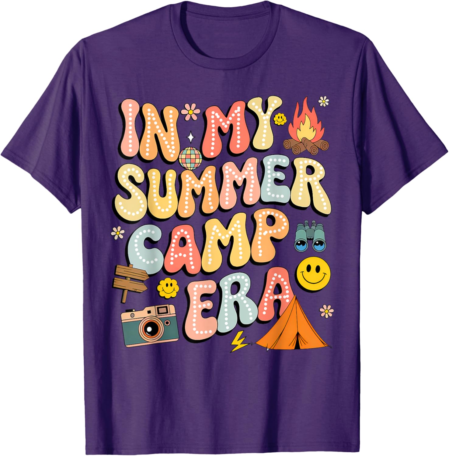 Groovy Summer Camp Crew Last Day of School T-Shirt for Fun Adventures - 6