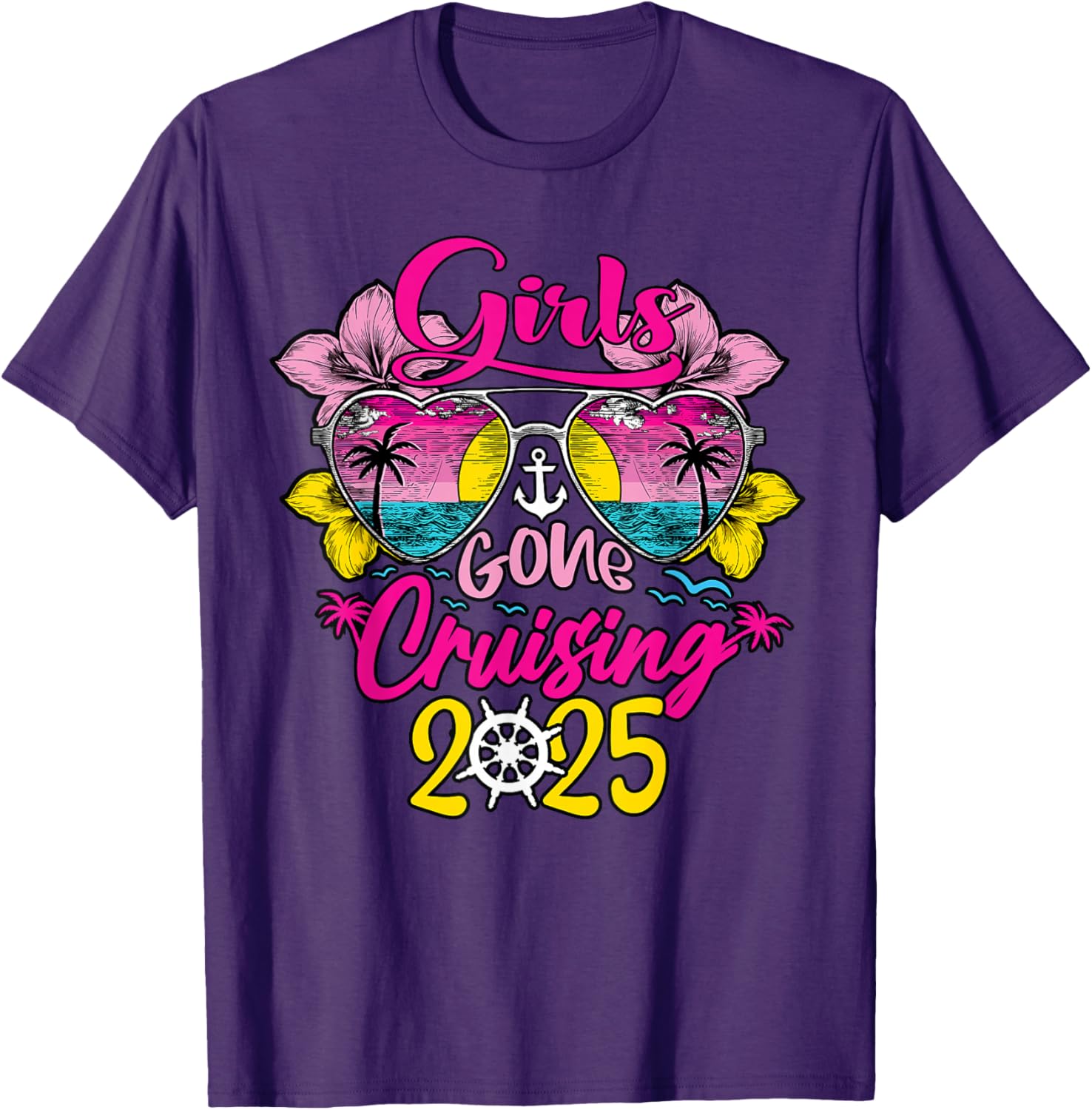 Girls Gone Cruising 2025 Funny Besties T-Shirt for Vacation Fun - 18