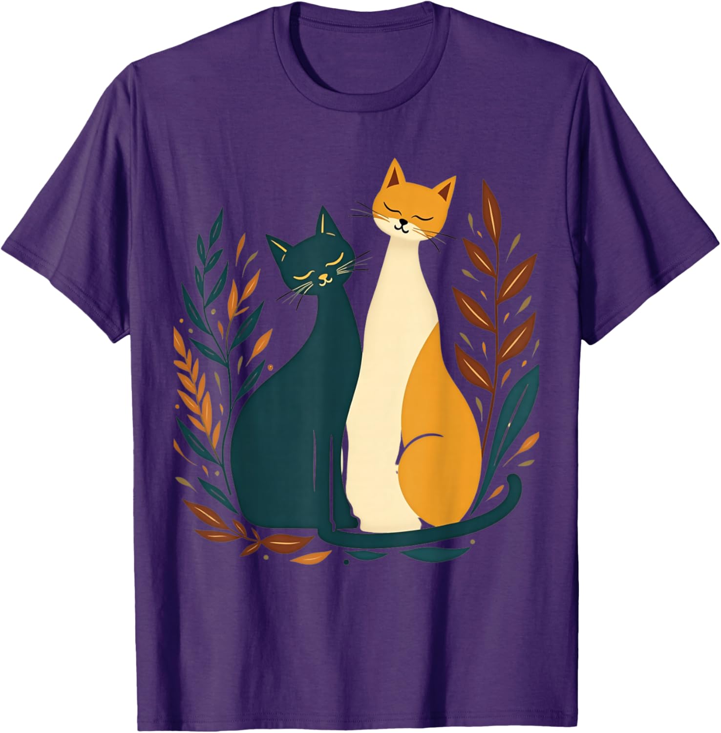 Vintage Mid-Century Modern Cat T-Shirt 50s 60s Retro Style Apparel - 4
