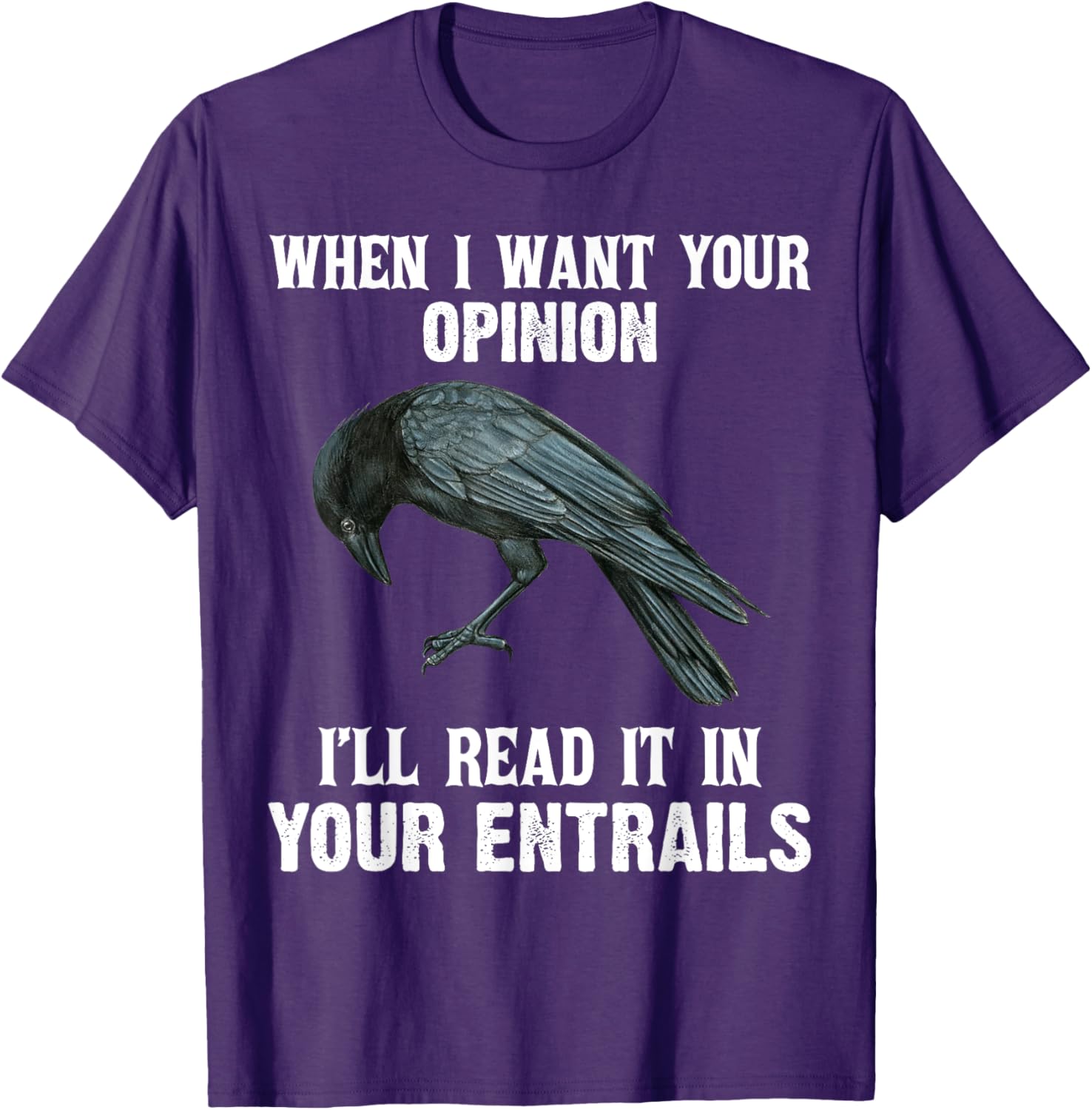 When I Want Your Opinion I'll Read It In Your Entrails Funny T-Shirt - 8