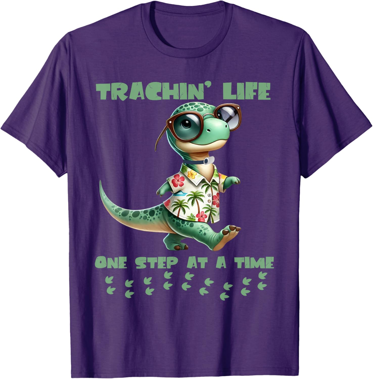 Trachin Life One Step at a Time Tracheostomy Awareness T-Shirt - 18