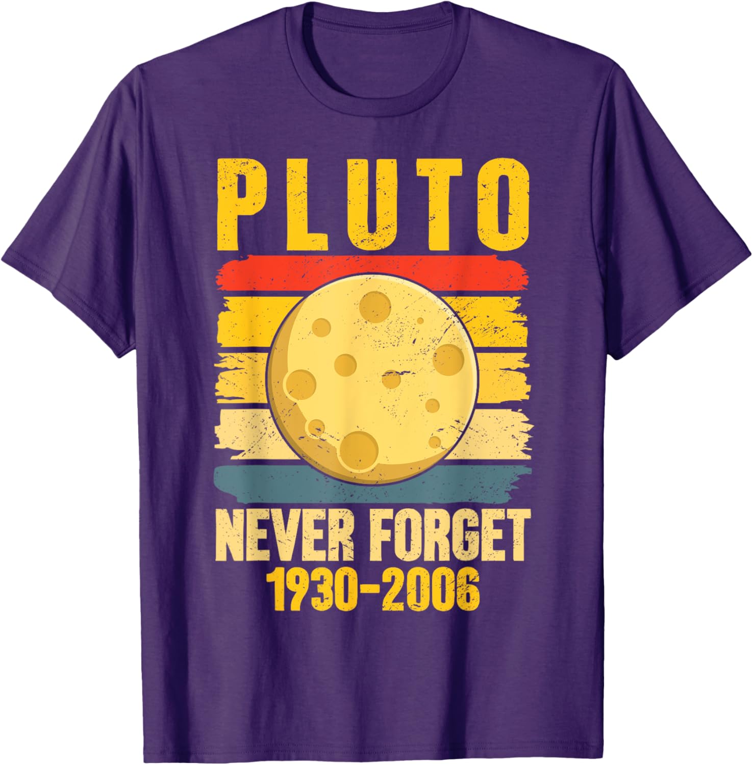 Funny Never Forget Pluto Retro Astronomy T-Shirt for Space Lovers - 7
