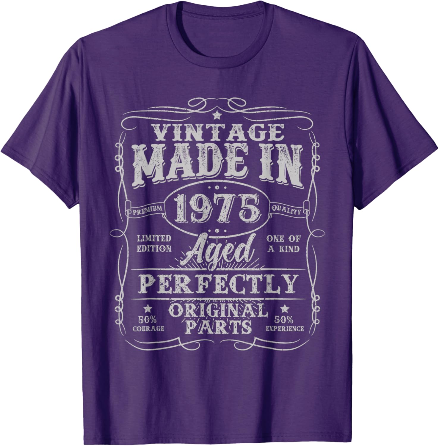 Vintage 50th Birthday T-Shirt for Men Made in 1975 Unique Gift - 3