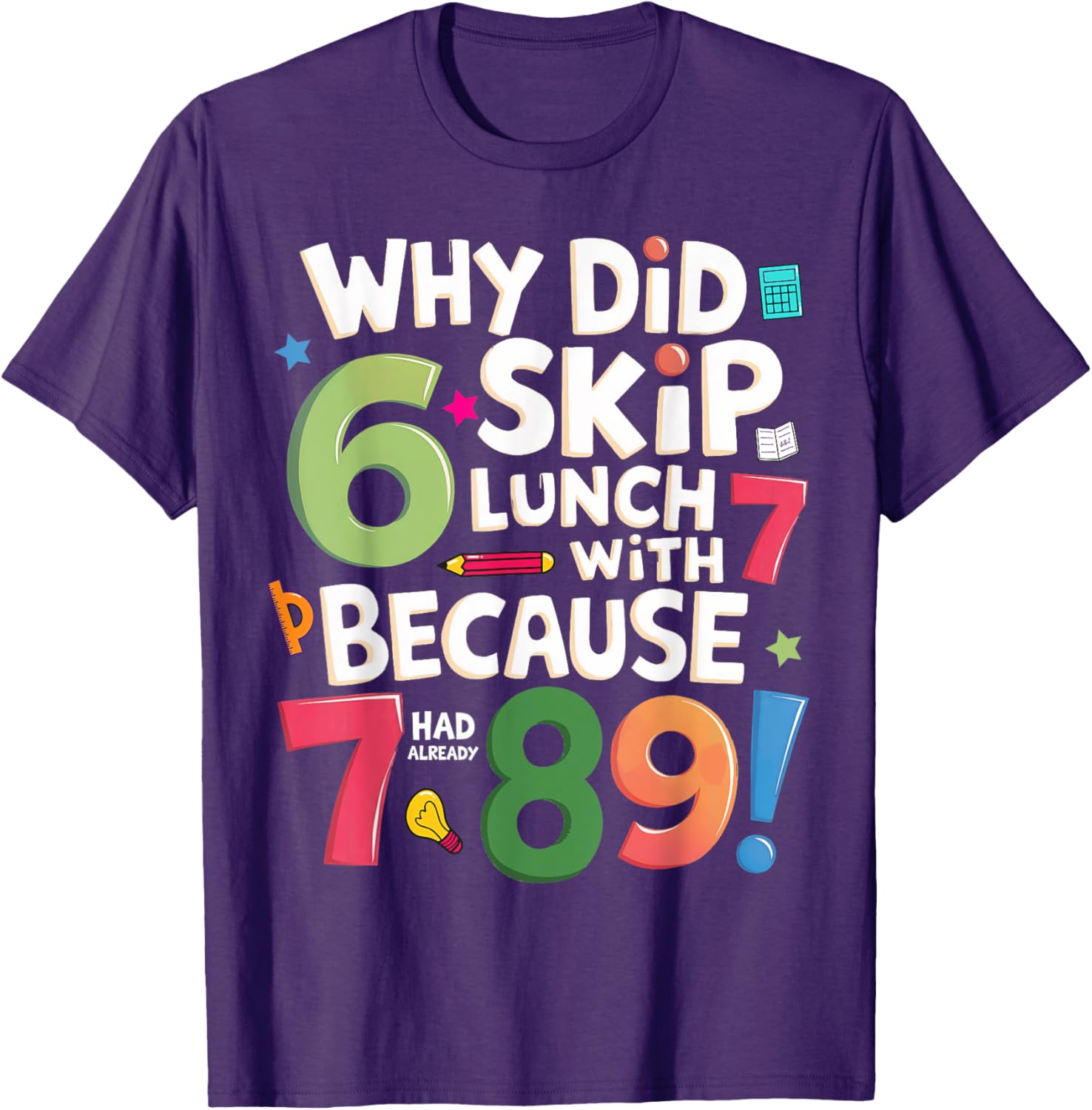 Fun Number Maths Day T-Shirt for Kids with Colorful Numbers Design - 1