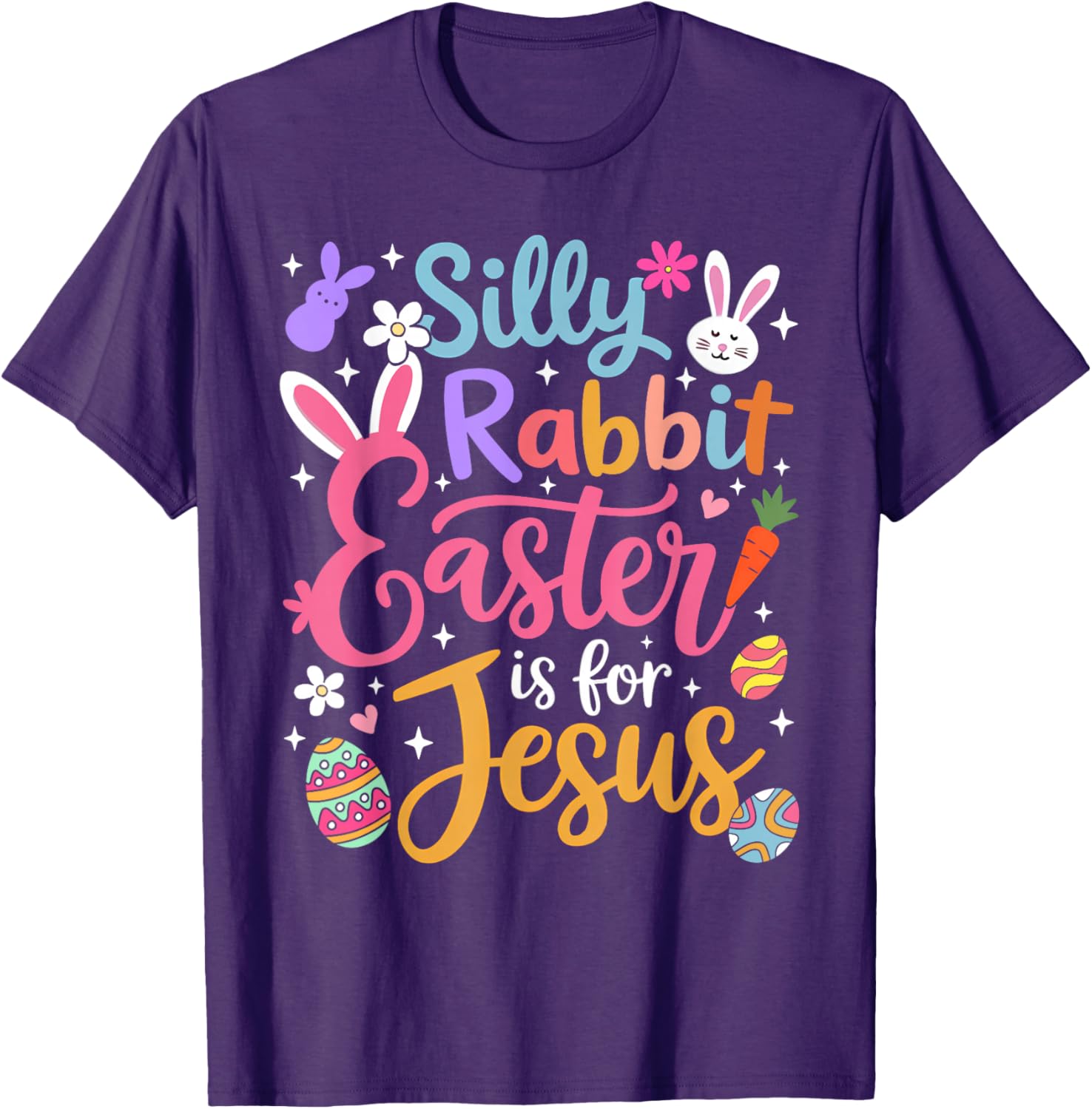 Silly Rabbit Easter Is For Jesus Christian T-Shirt for Faithful Celebrations - 13
