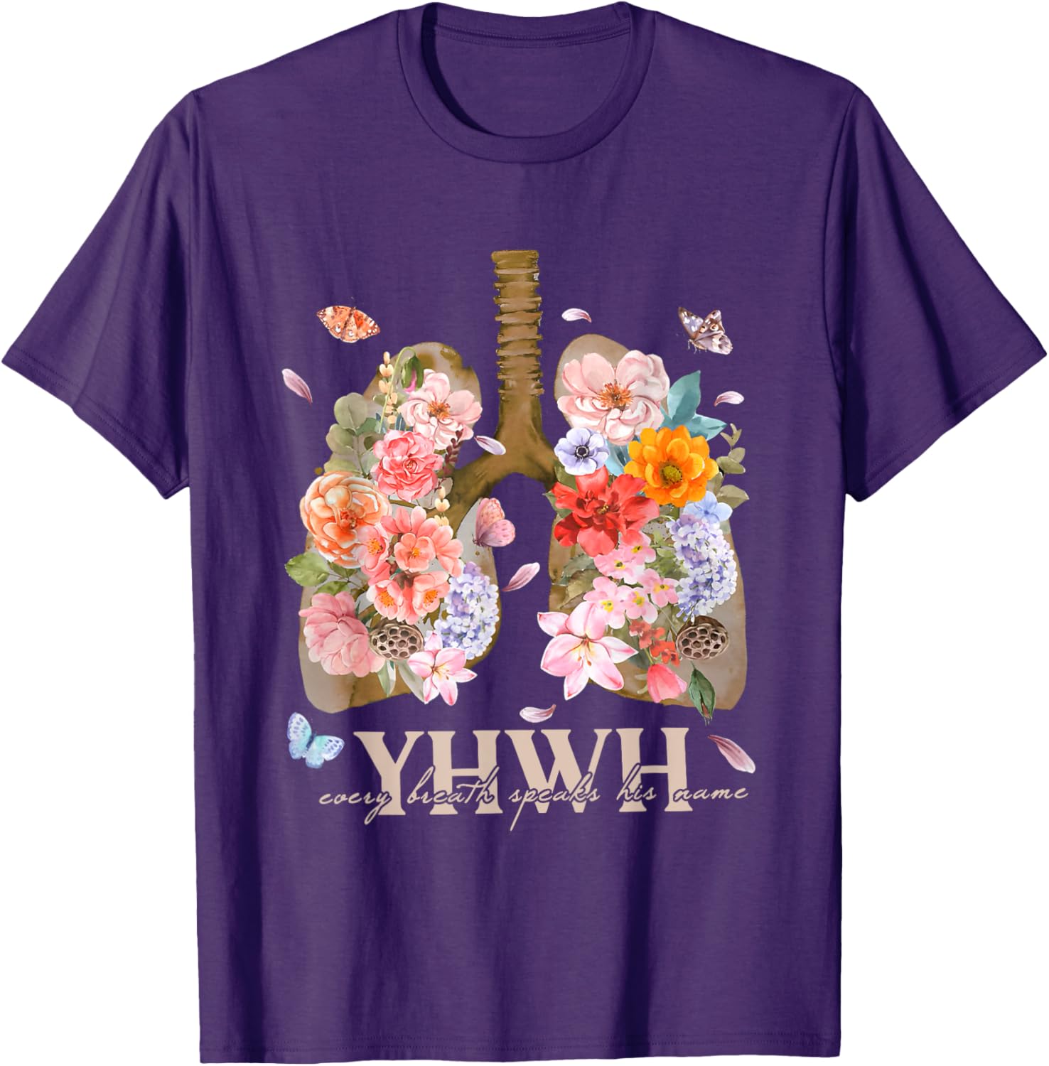YHWH Every Breath Speaks His Name Christian T-Shirt for Believers - 1