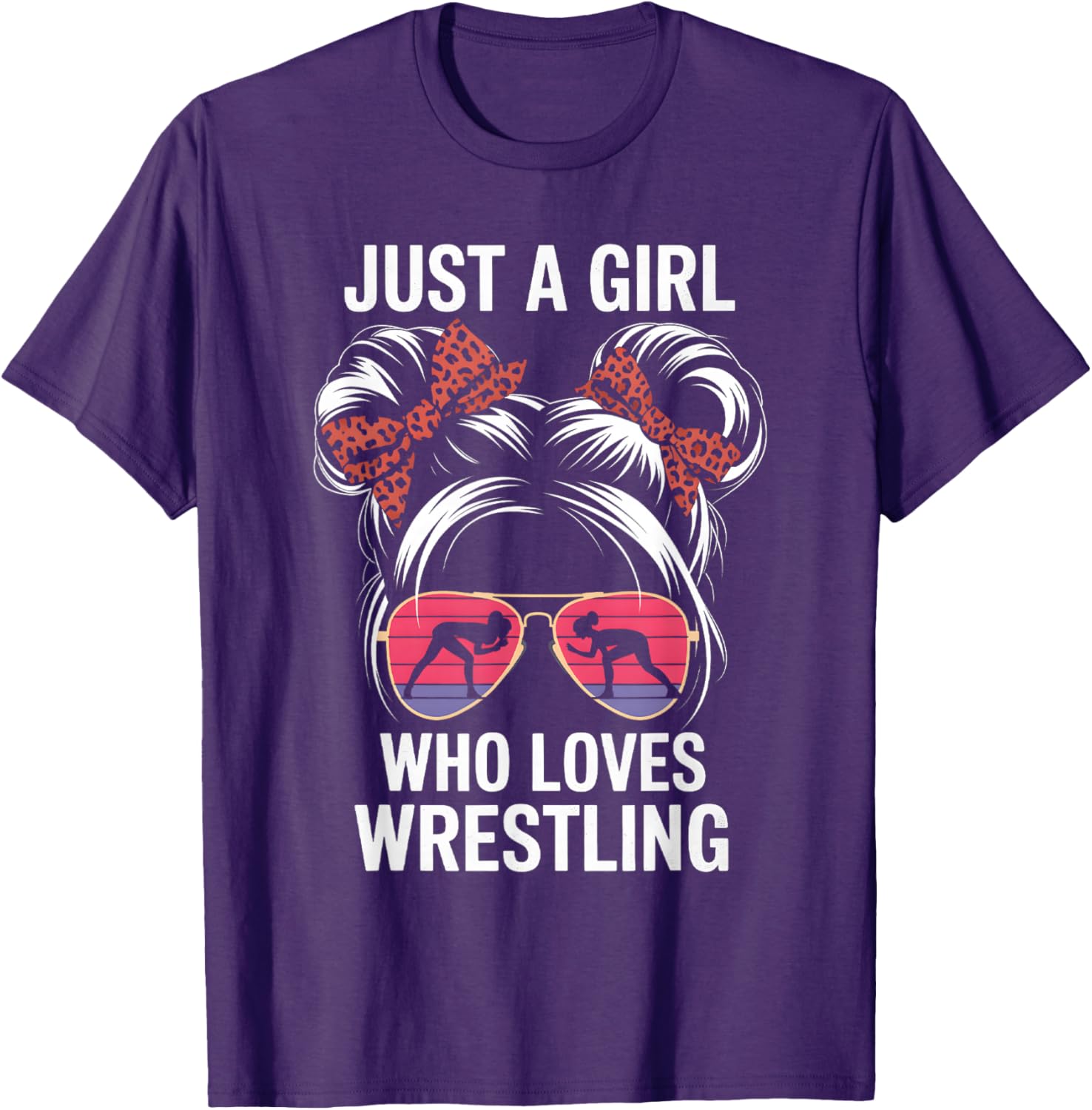 Just a Girl Who Loves Wrestling T-Shirt for Girls - Perfect Gift for Fans - 12