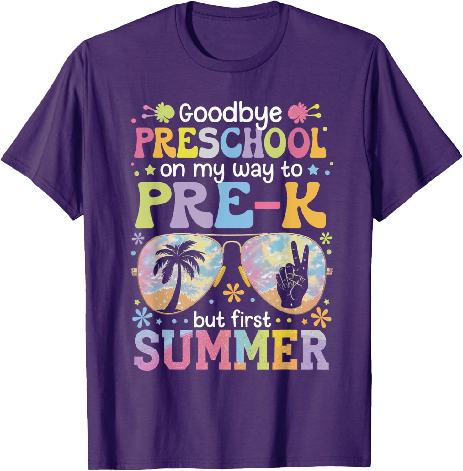 Goodbye Preschool Pre-K Last Day of School Fun T-Shirt for Kids - 6