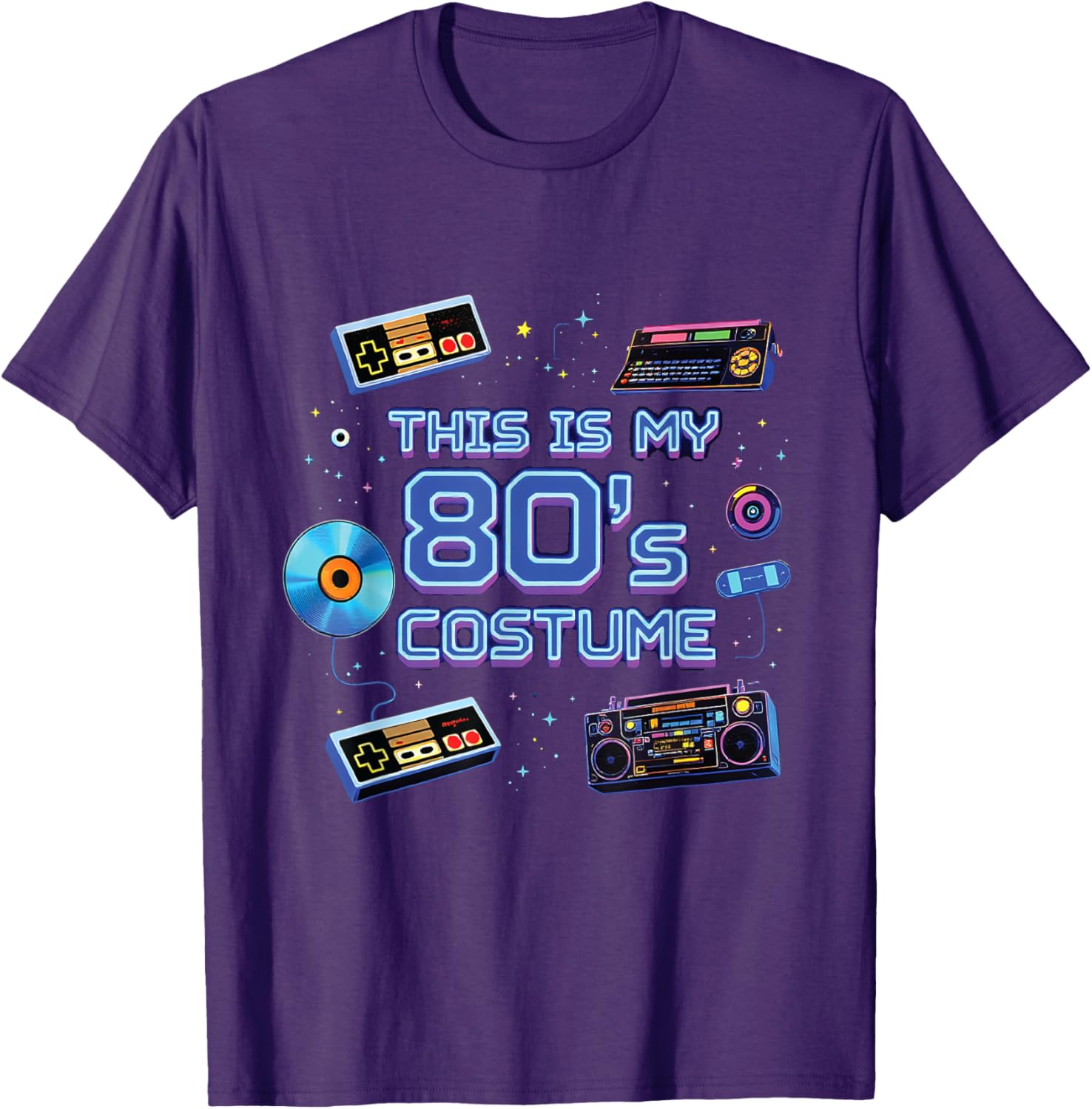 Retro 80s Nostalgia T-Shirt for Fun Memories and Costume Parties - 1