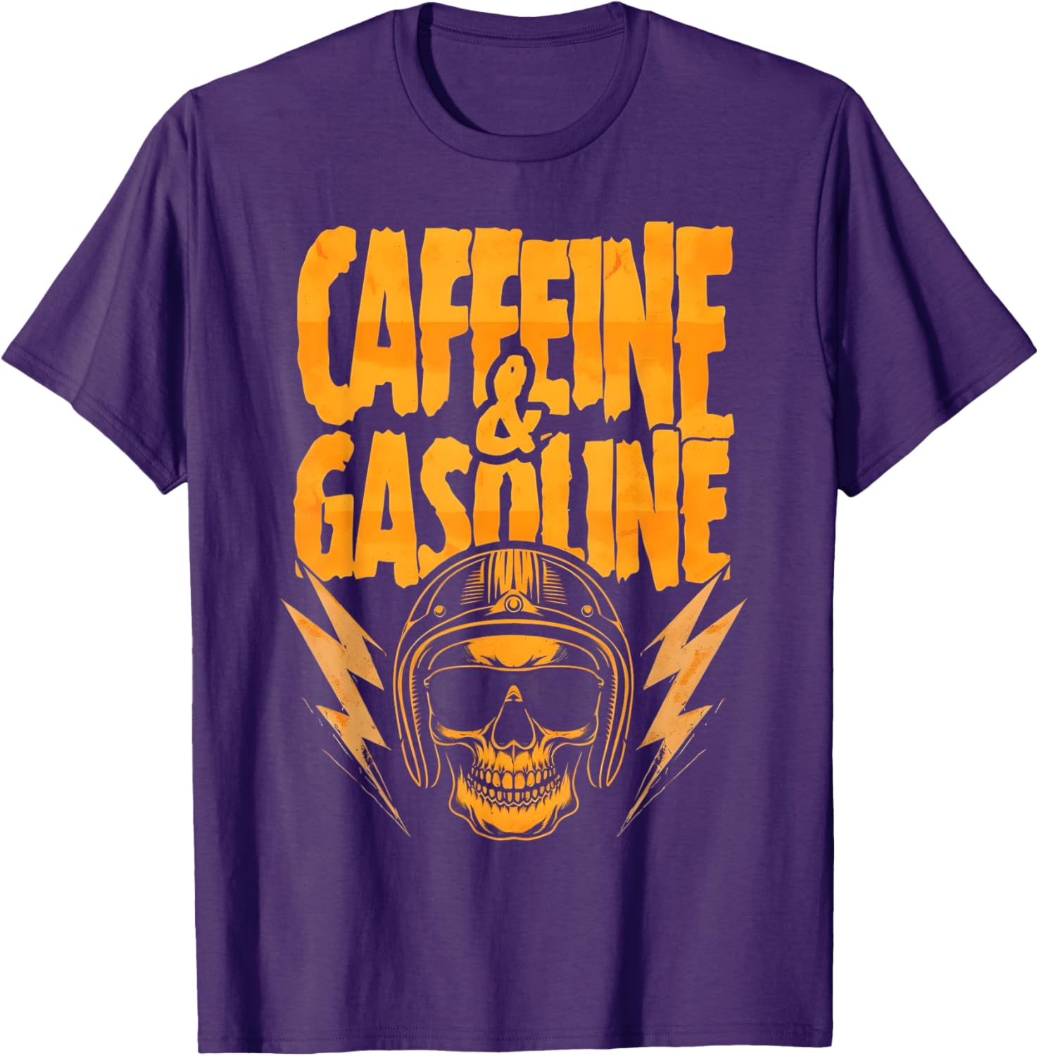 Funny Powered by Caffeine and Gasoline T-Shirt for Coffee Lovers - 3