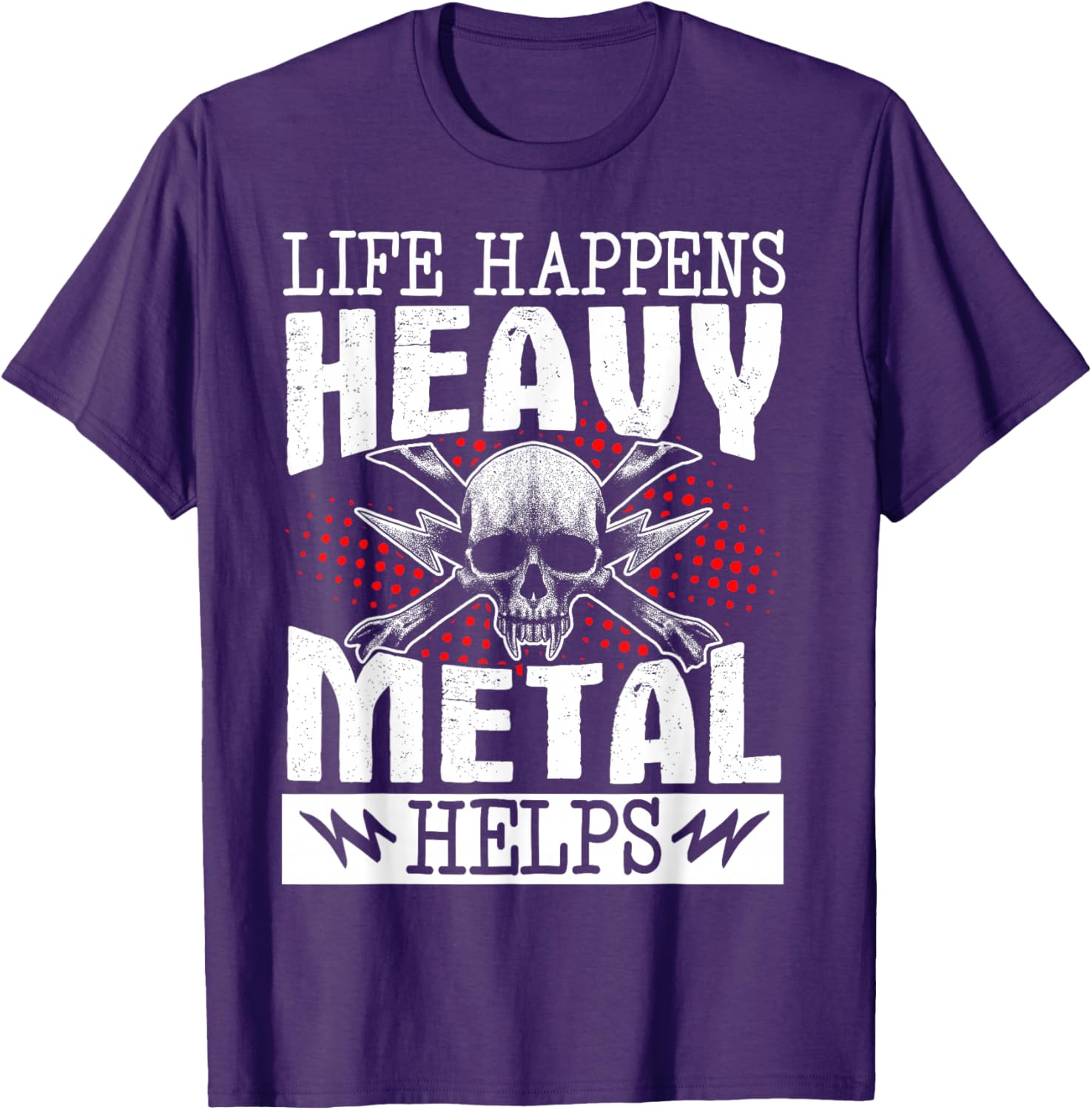Heavy Metal Helps T-Shirt for Music Lovers - Fun Casual Wear - 1