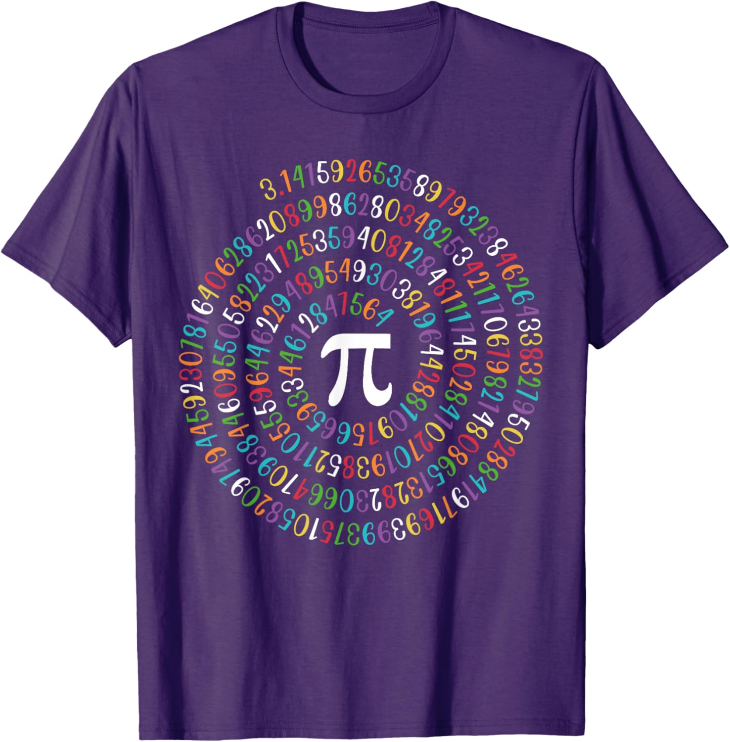 Happy Pi Day Spiral Math T-Shirt for Math Lovers 3.14 Humor - 12