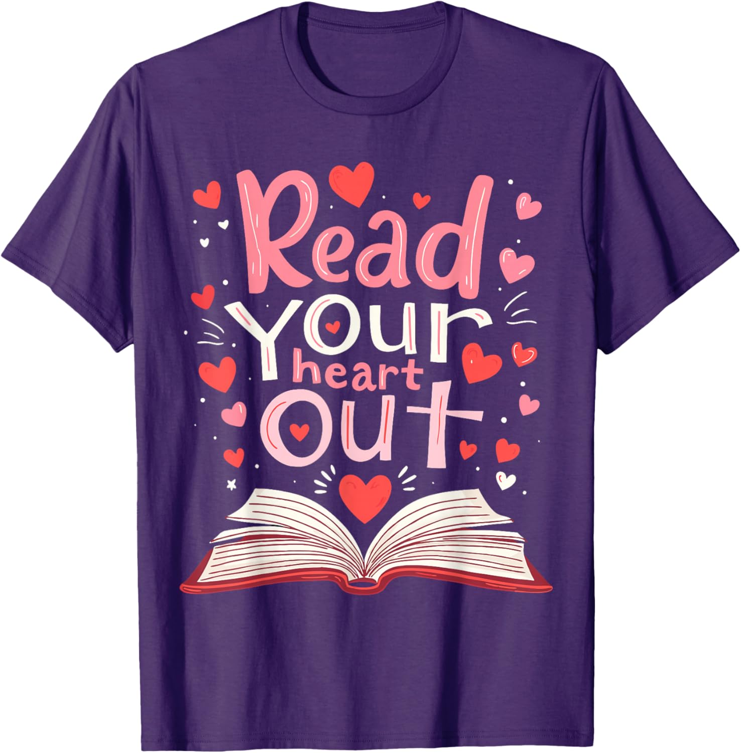 Read Your Heart Out Teacher Valentine's Day T-Shirt for Book Lovers - 15