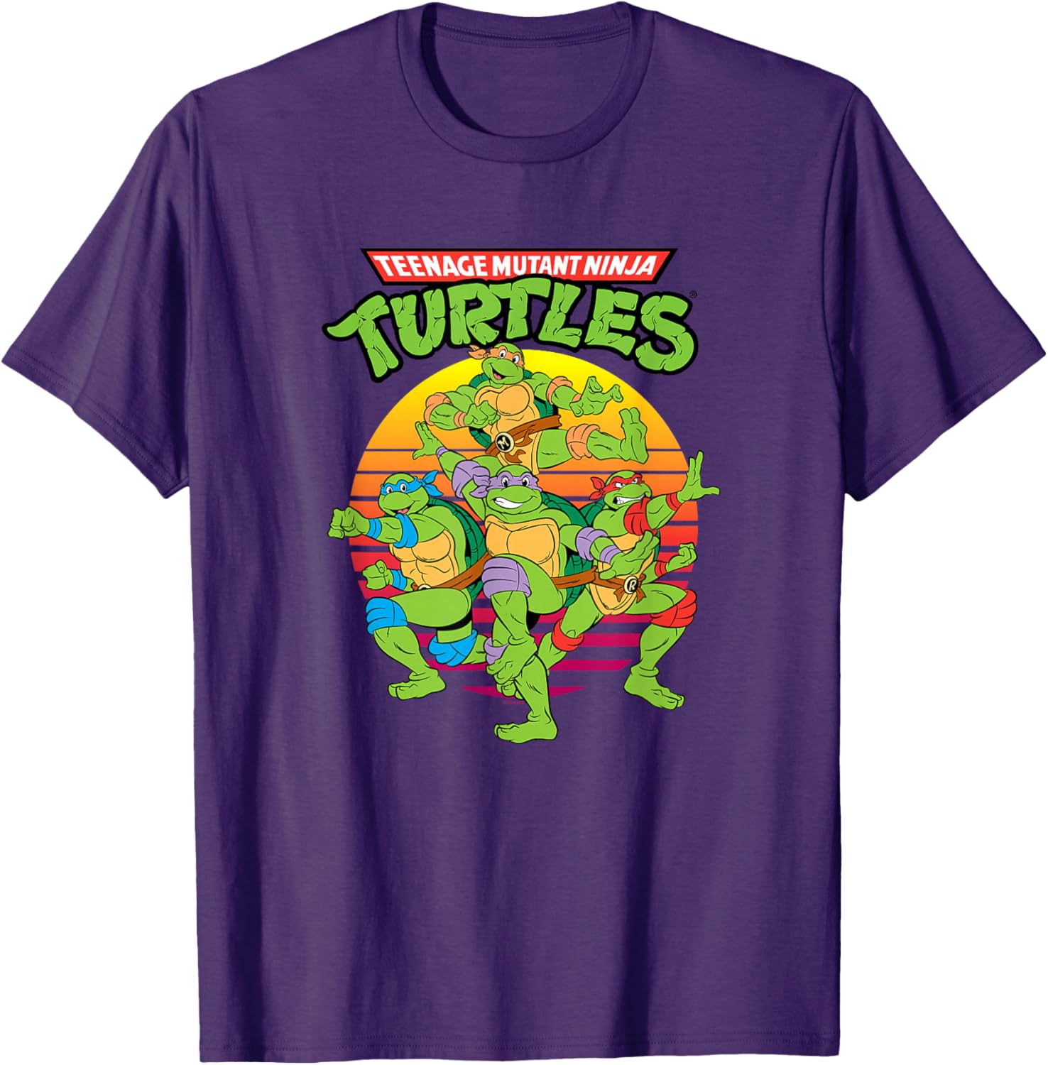 Teenage Mutant Ninja Turtles Group T-Shirt for Kids and Teens - 1