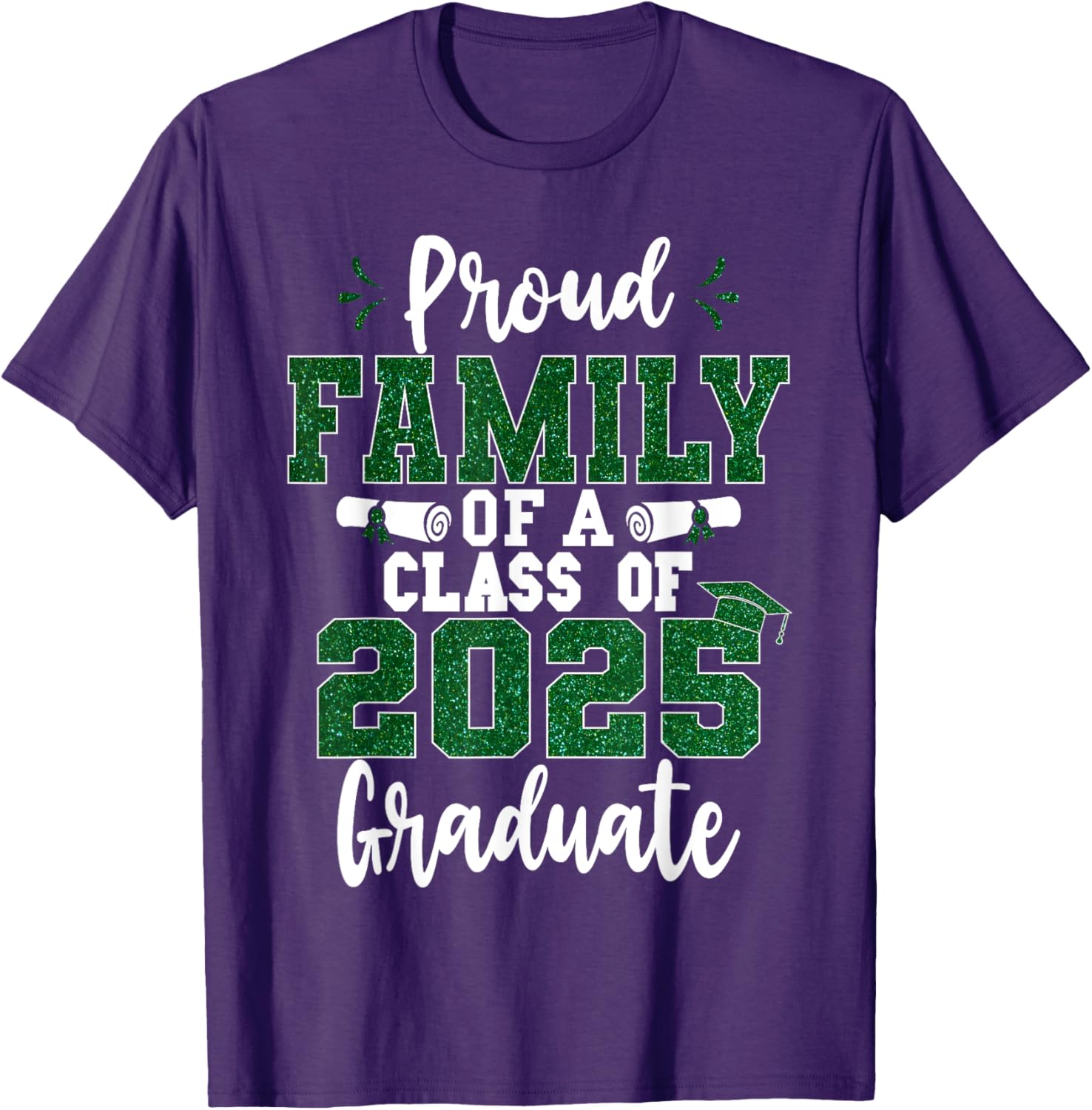 Proud Family Class of 2025 Graduate T-Shirt for Seniors and Families - 19