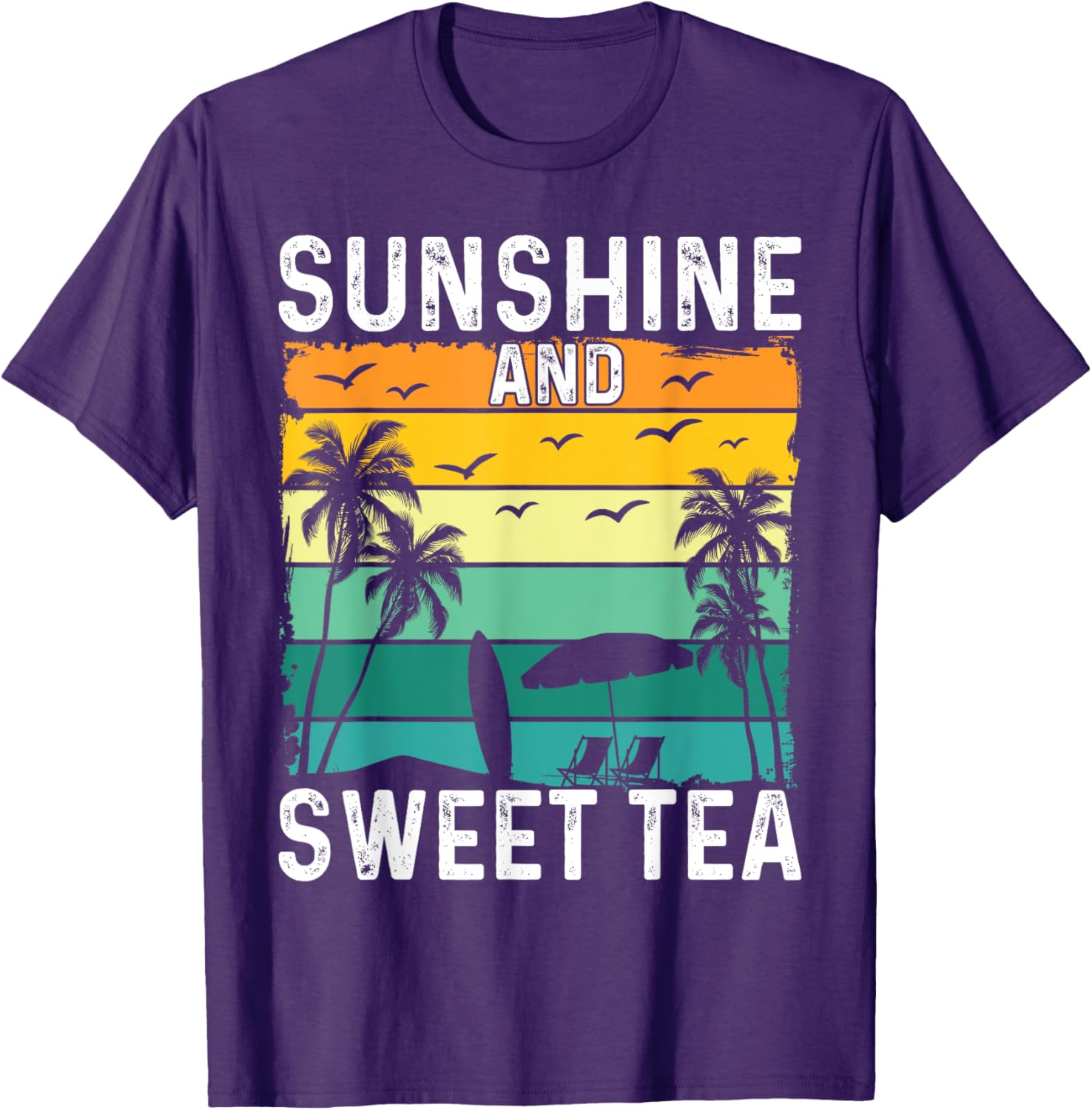 Sunshine And Sweet Tea Retro Southern Pride Iced Tea Lover T-Shirt - 3