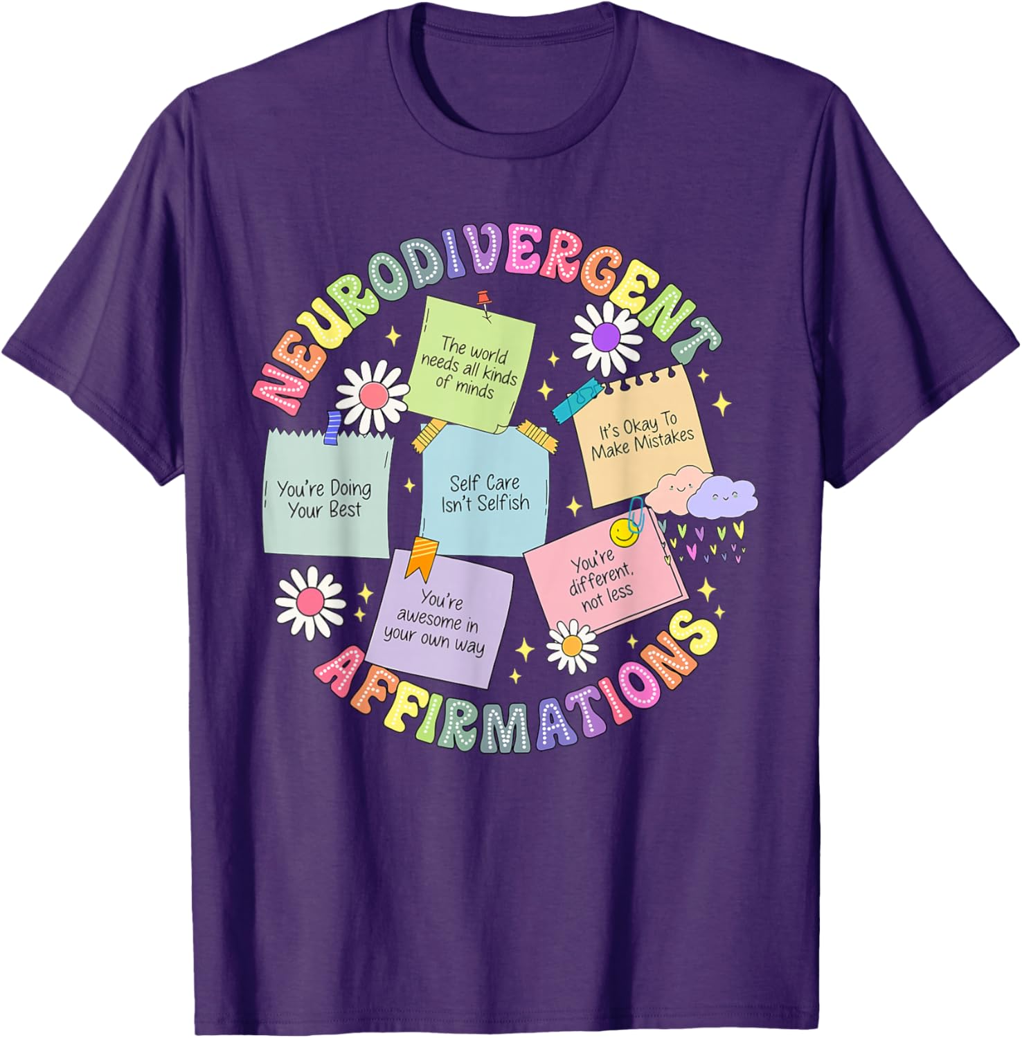 Neurodivergent Affirmations T-Shirt for Autism Awareness and Love - 5