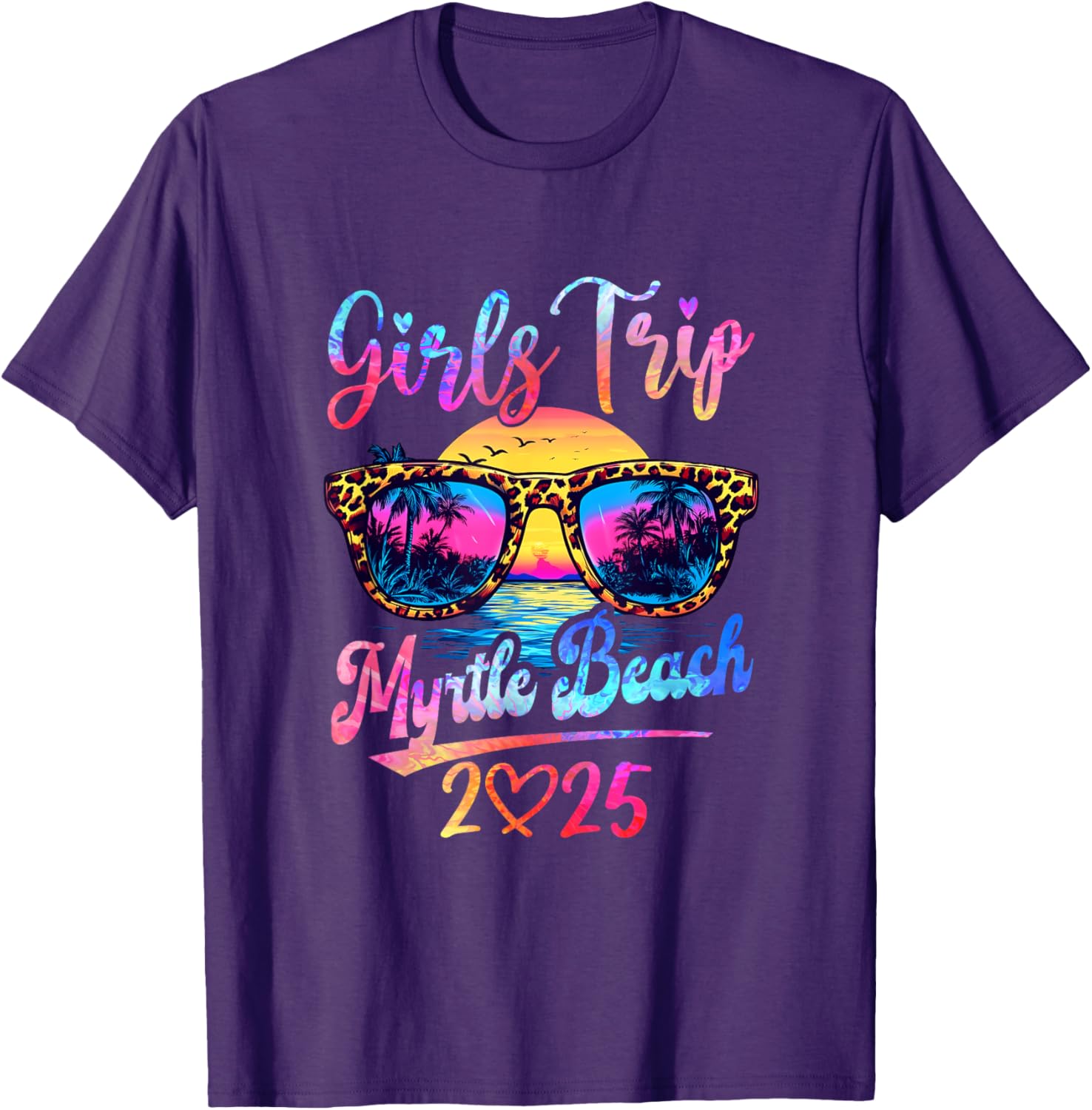 Girls Trip Myrtle Beach 2025 Matching Women's Summer Vacation T-Shirt - 7