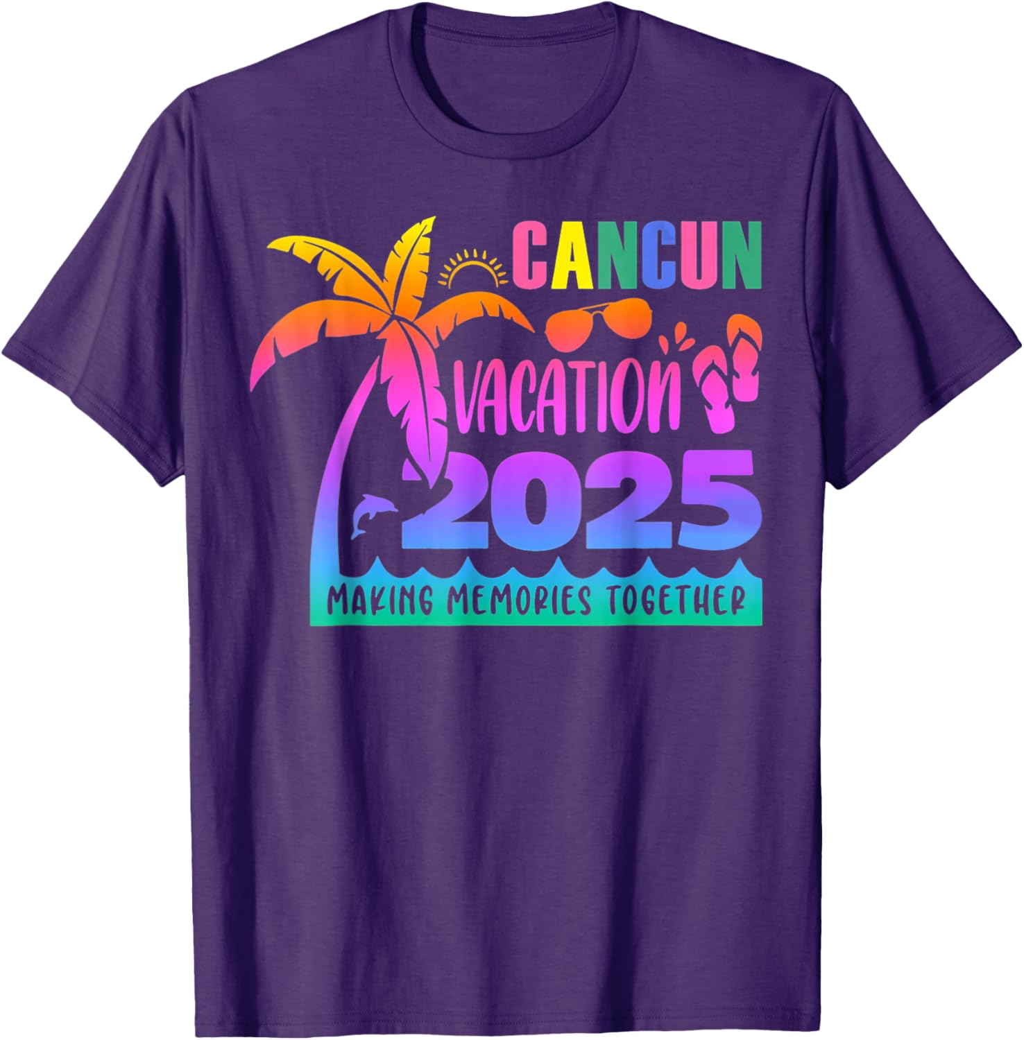 Cancun Vacation 2025 Summer Memories T-Shirt for Family Fun - 2