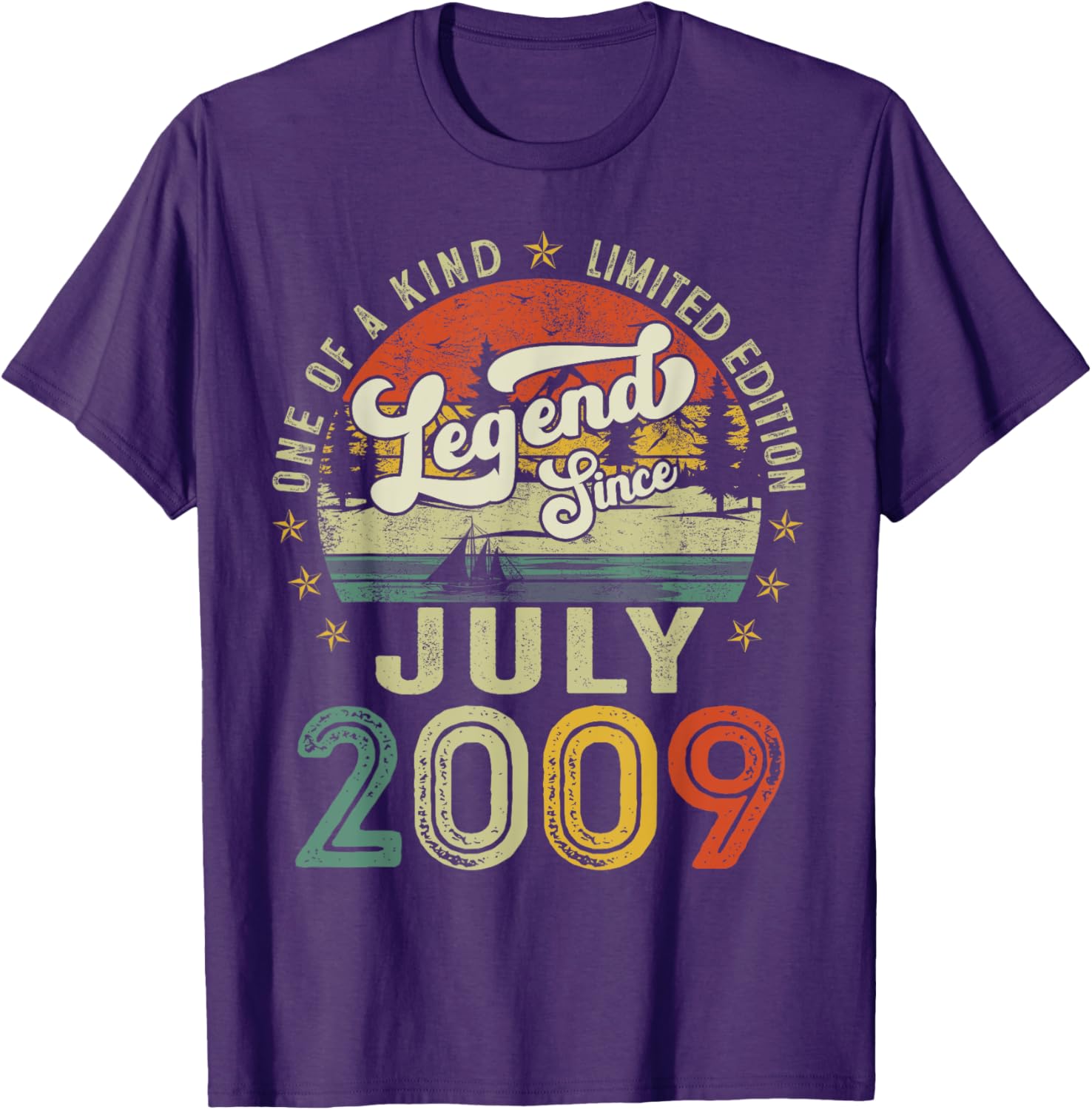 Legend Since July 2009 Retro 16th Birthday T-Shirt for Boys and Girls - 7