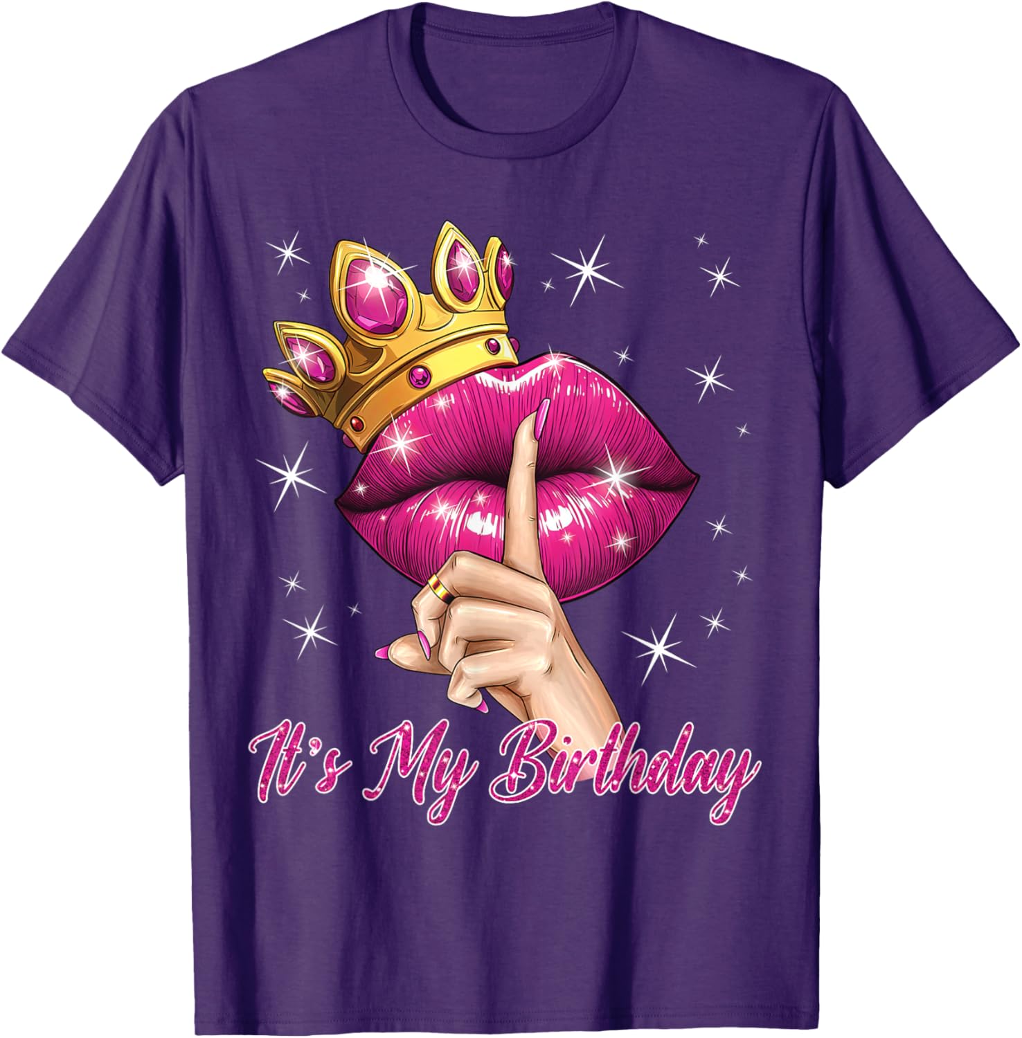 Queen Princess Birthday T-Shirt for Women Cute B-Day Party Gift - 10